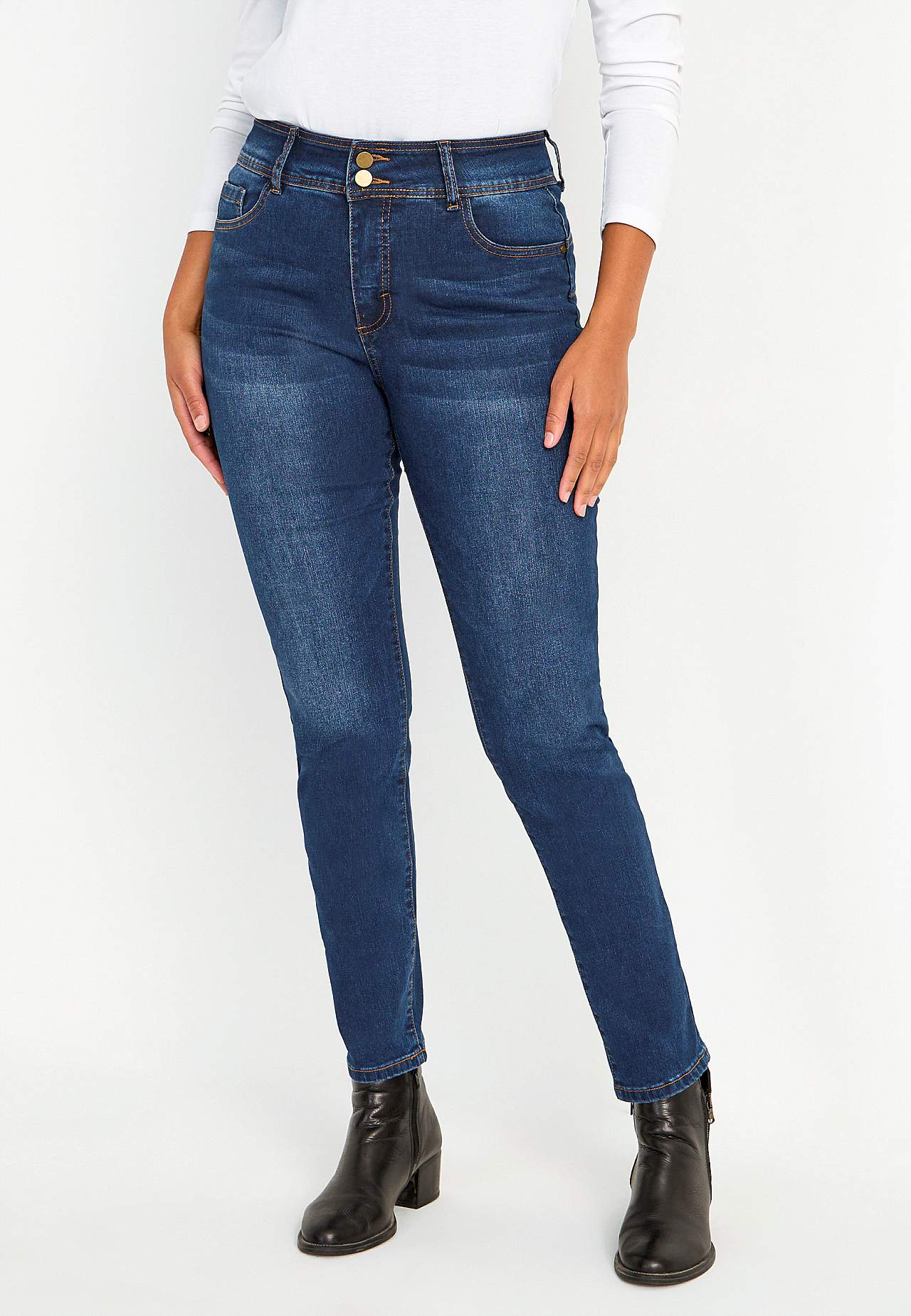 Shaping-jeans med stræk