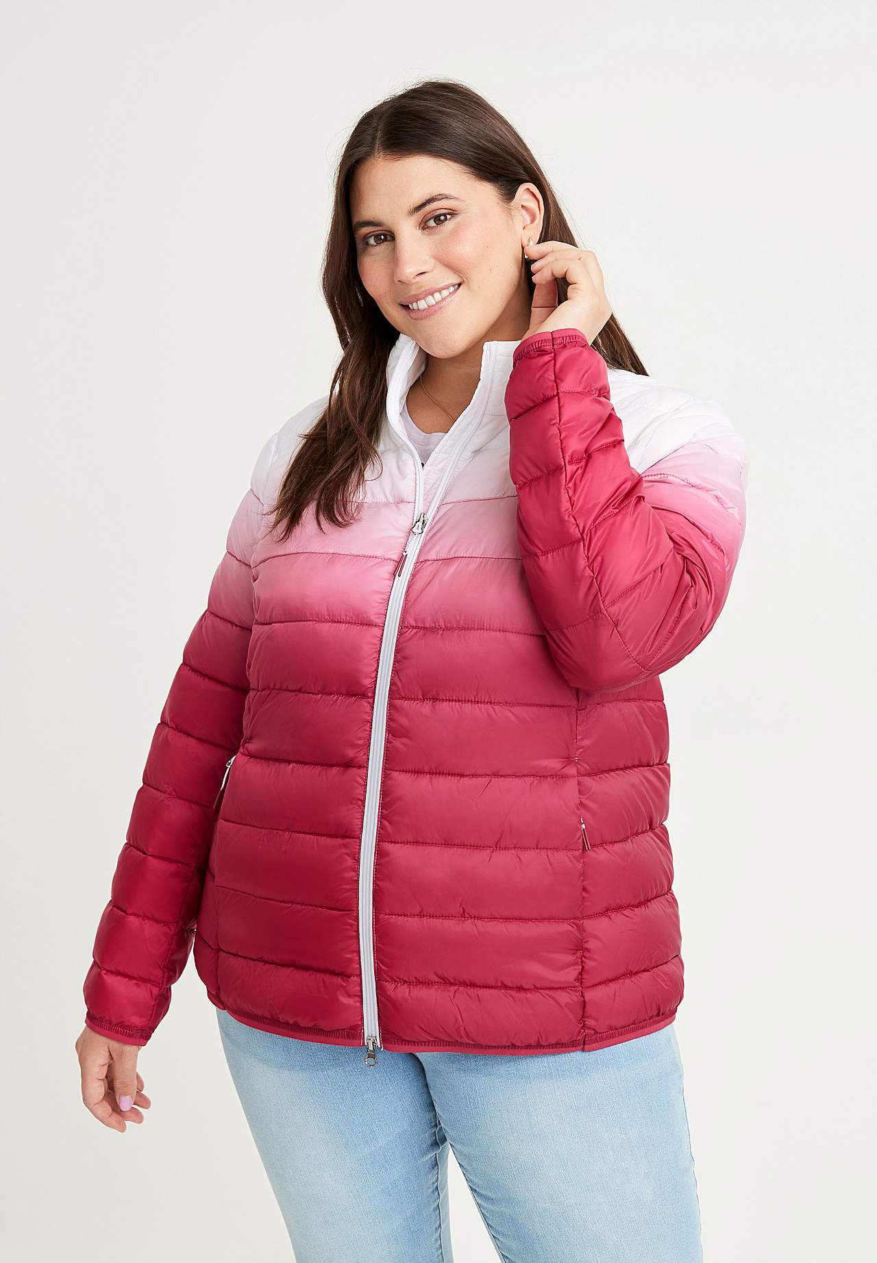 Dip-dyed letvægtsjakke