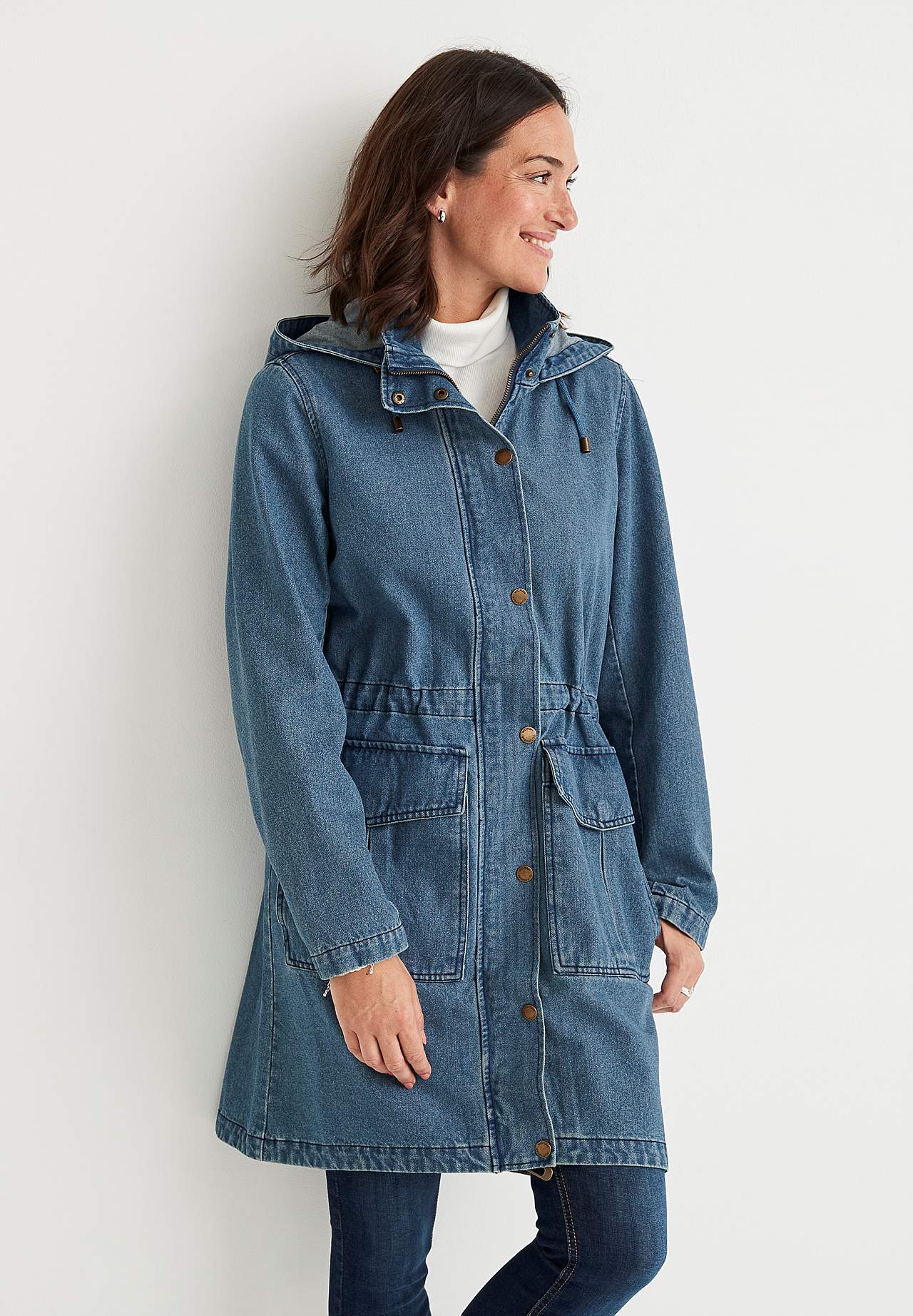 Parka i denim