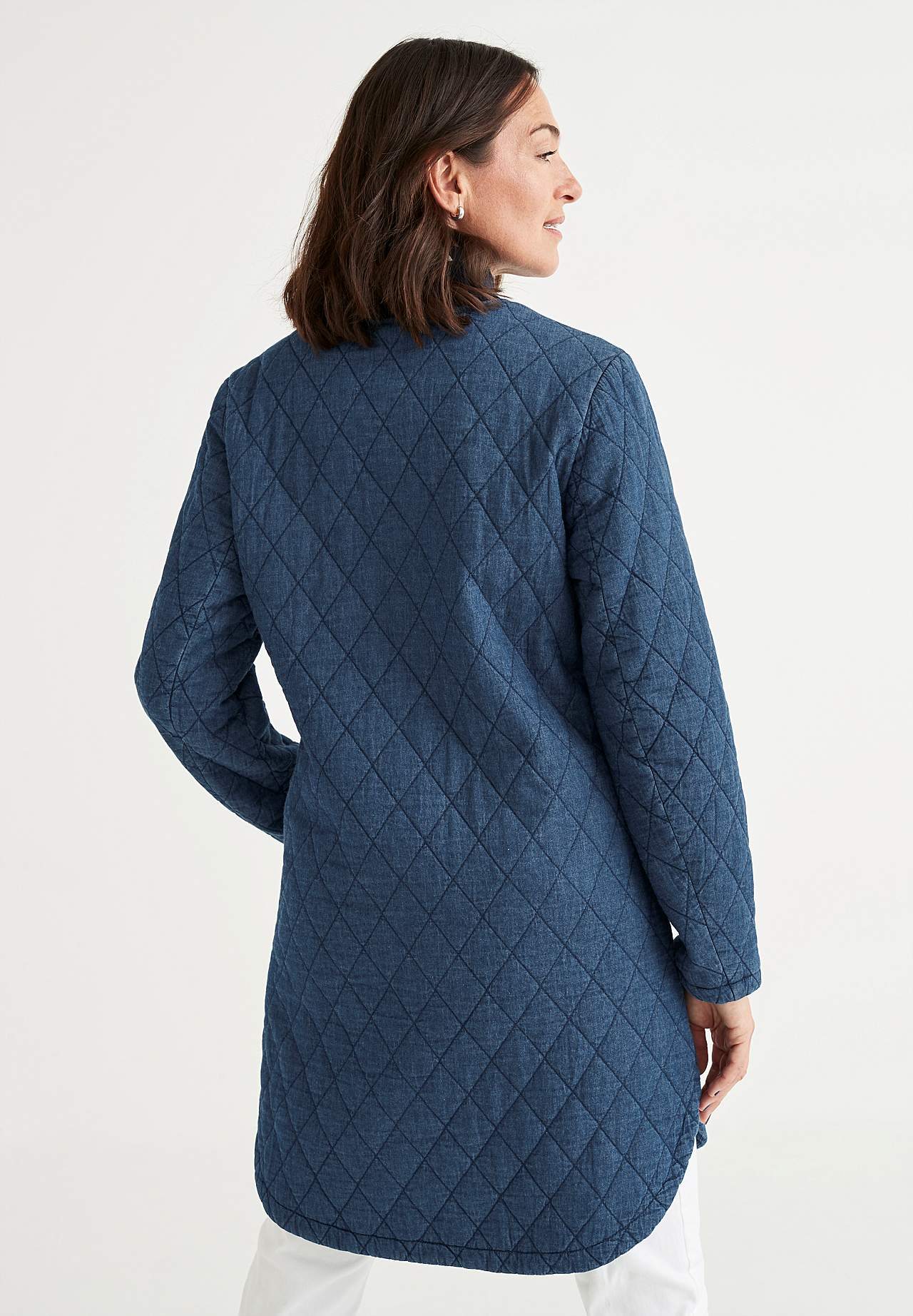 Quiltet jeansjakke