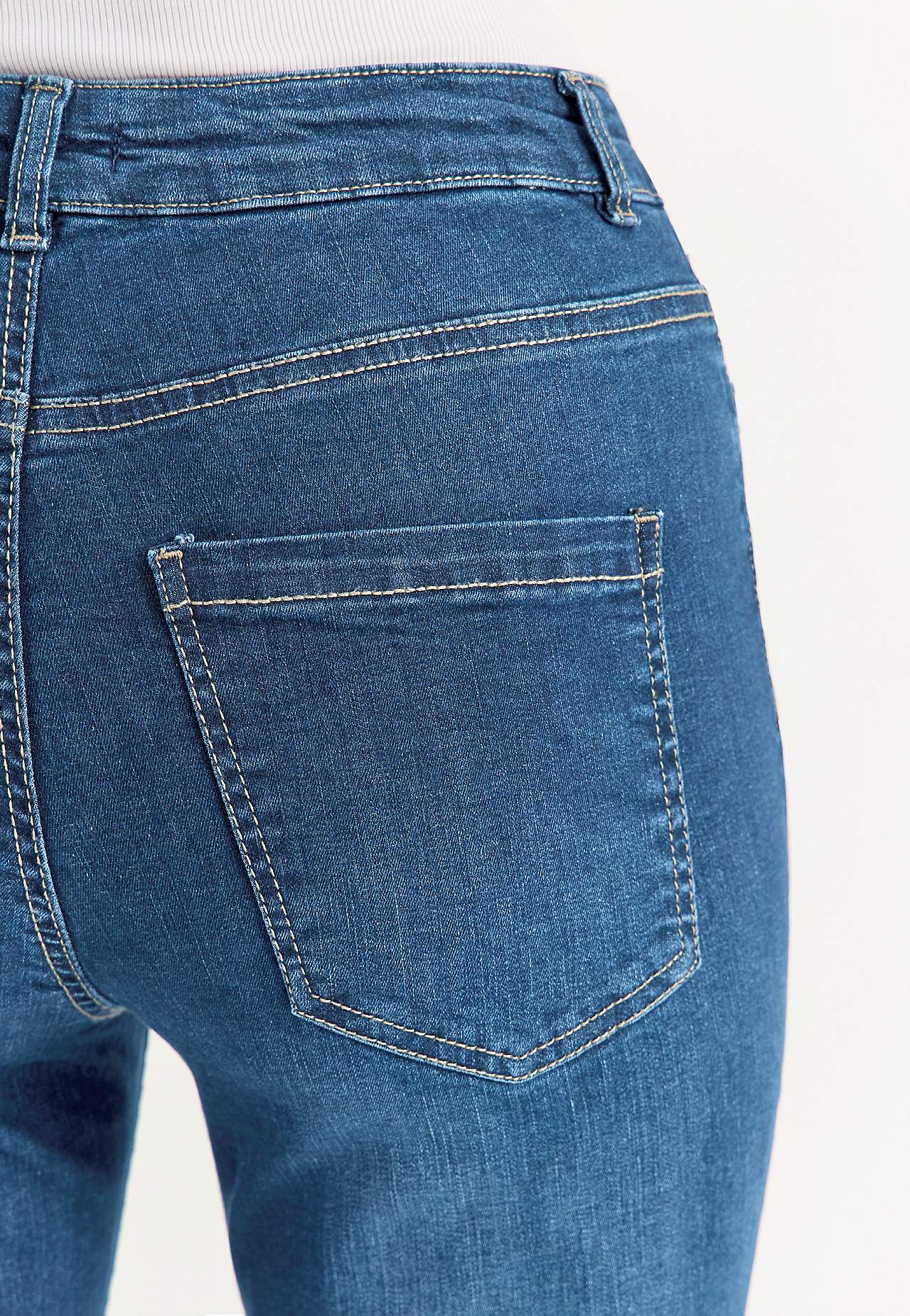 Stretchjeans med lige ben - tre længder Linnea