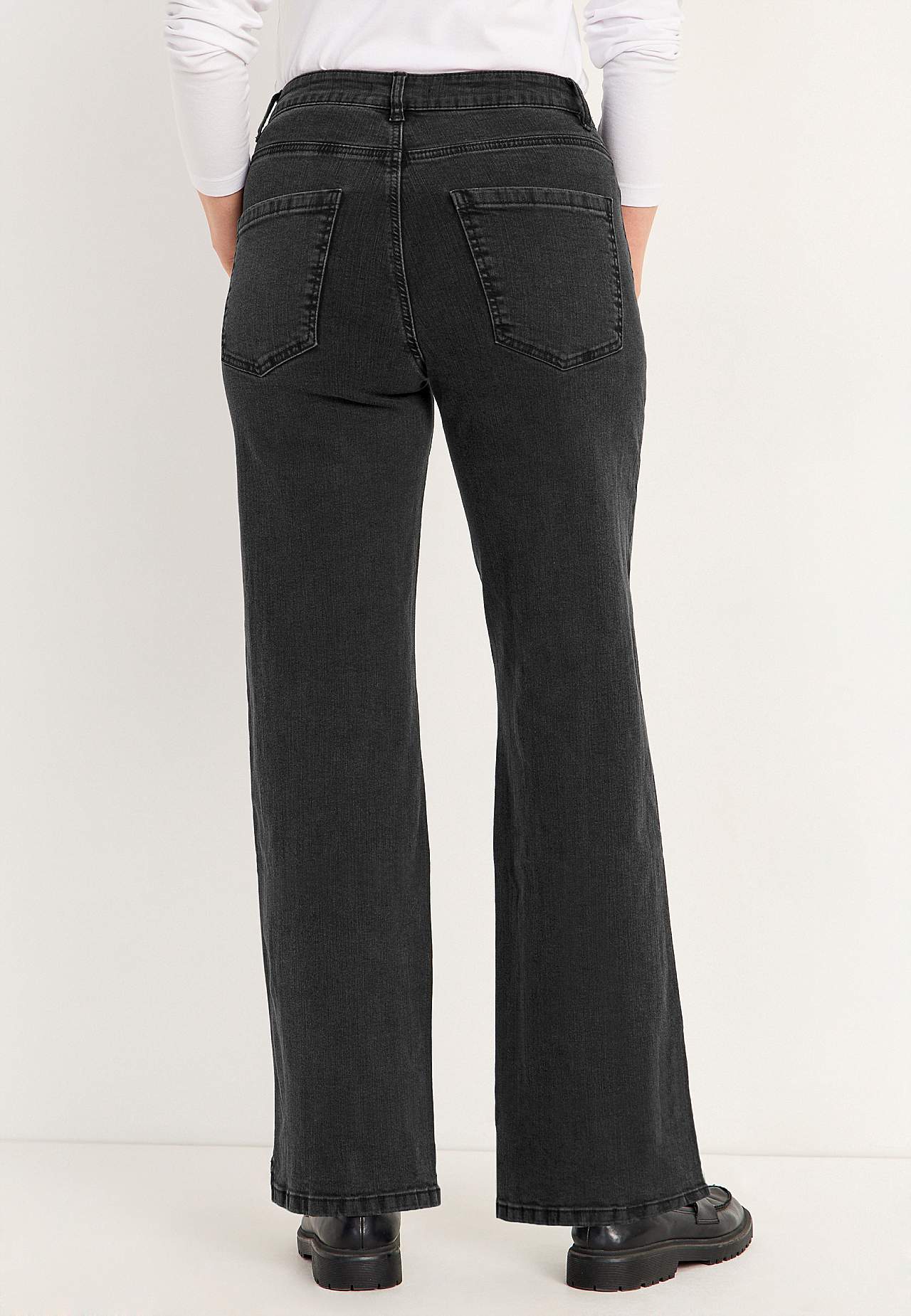 Brede jeans med høj talje