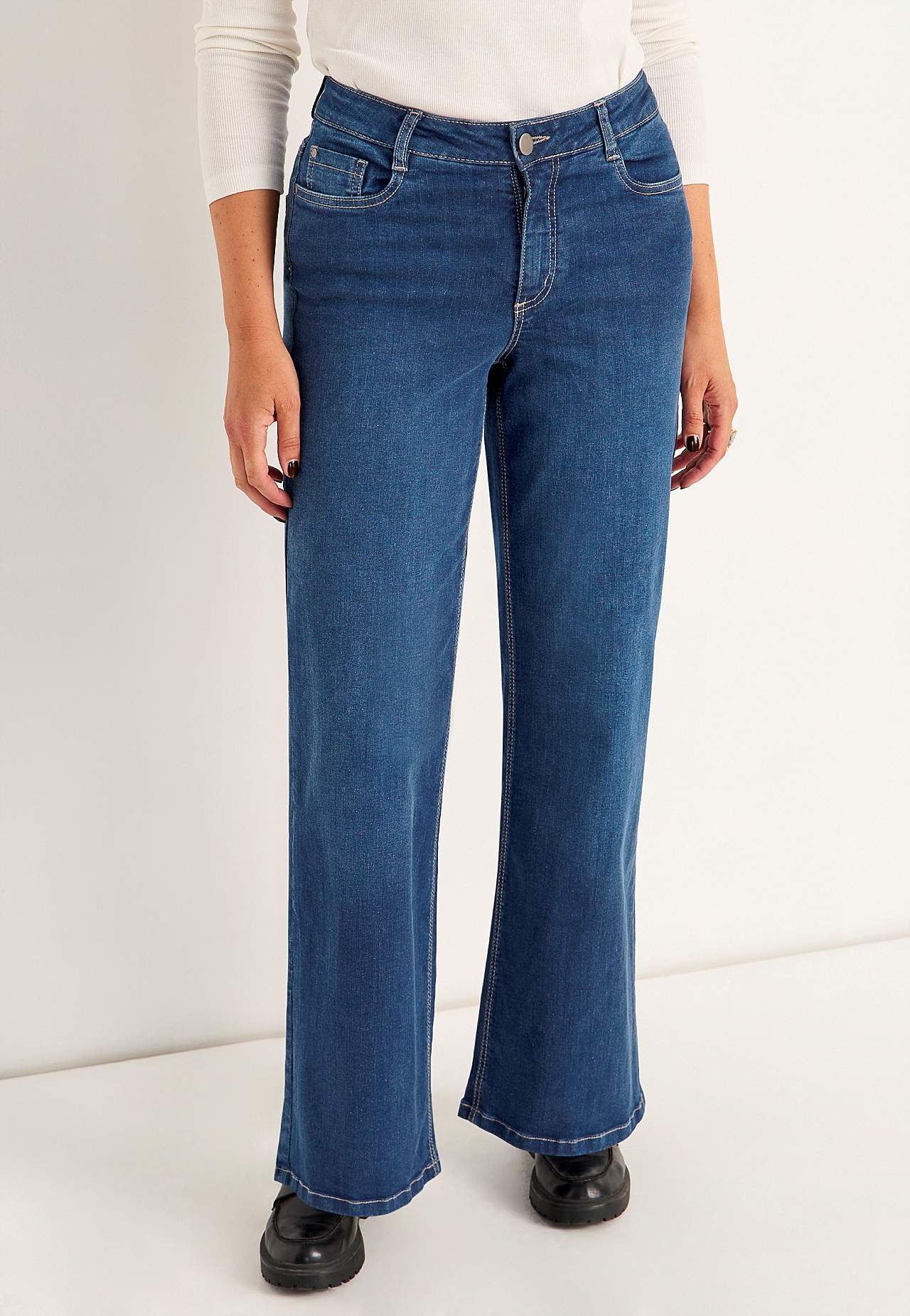Brede jeans med høj talje Renata