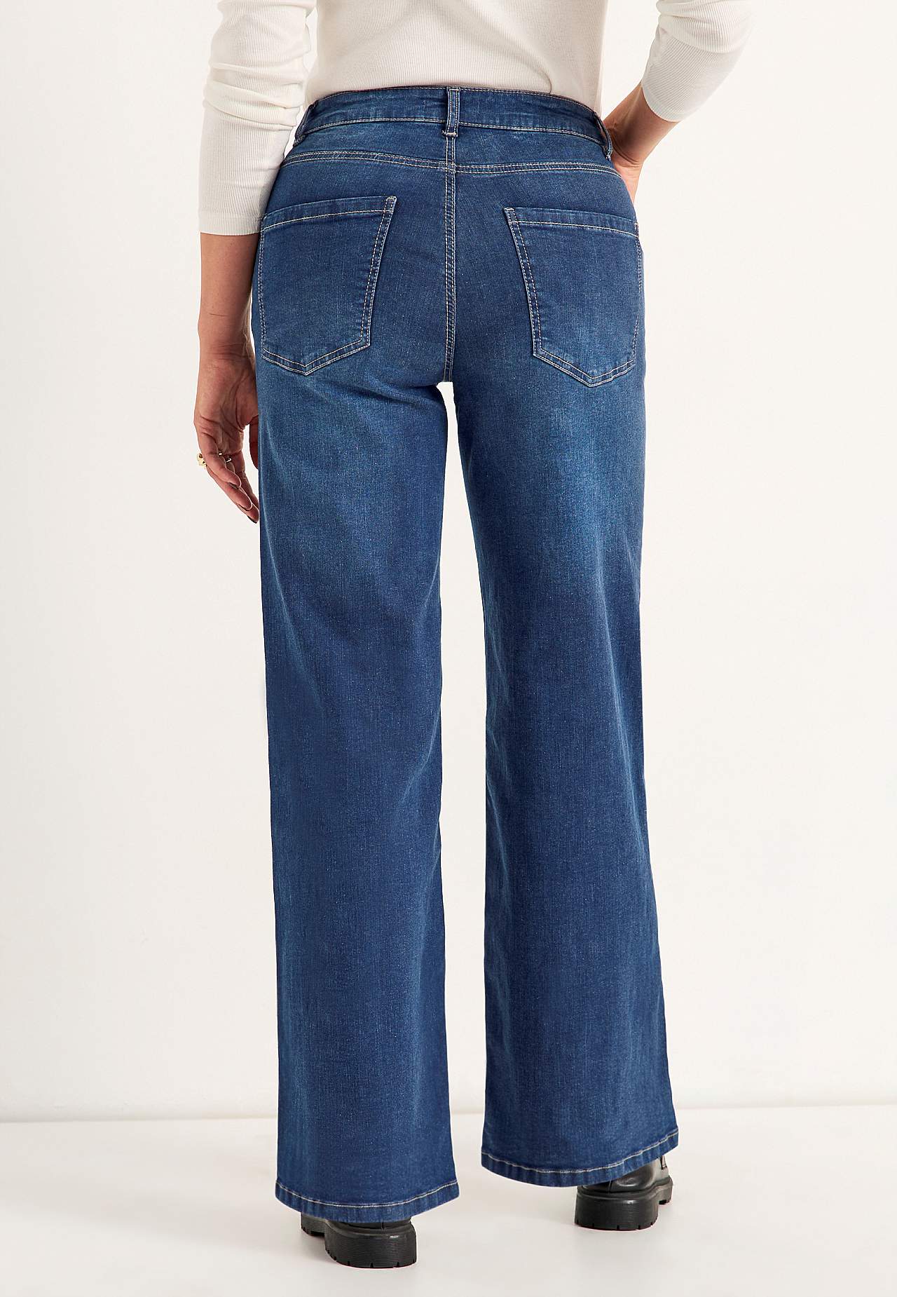 Brede jeans med høj talje Renata