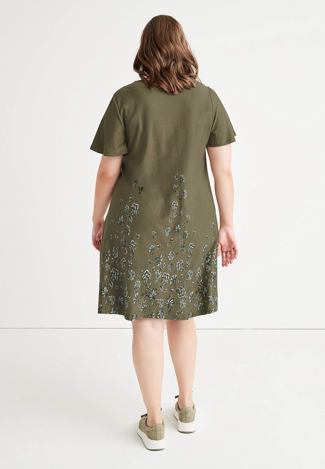A-linjeformet jerseykjole