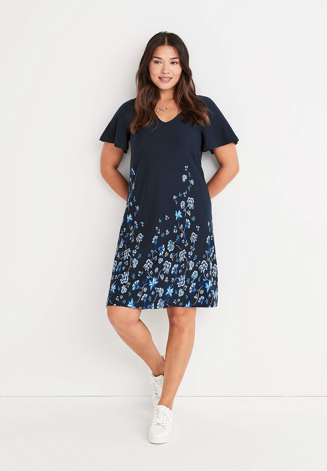 A-linjeformet jerseykjole Hanna