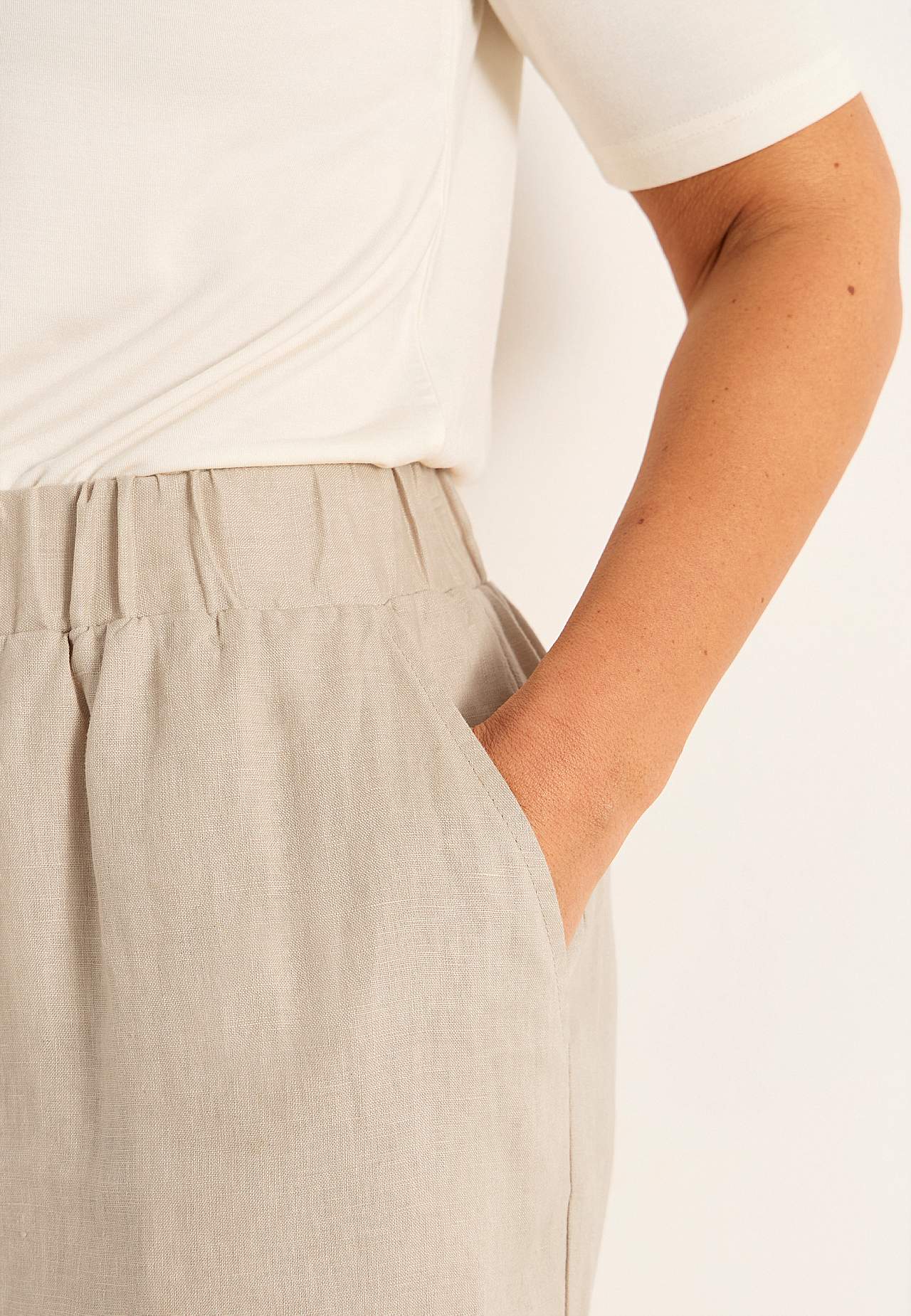Hørshorts Premium med elastik ved taljen