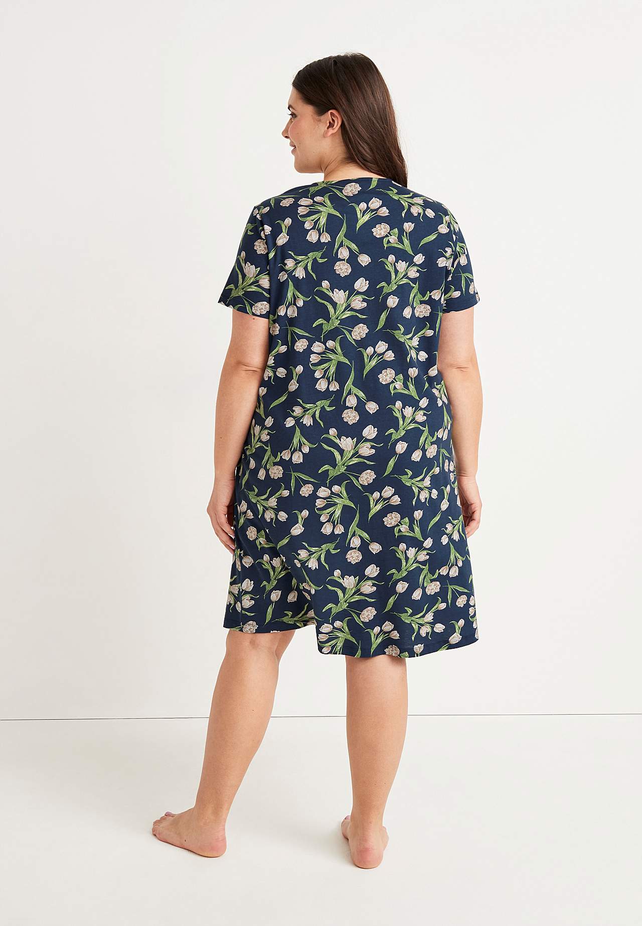 Blomstret natkjole