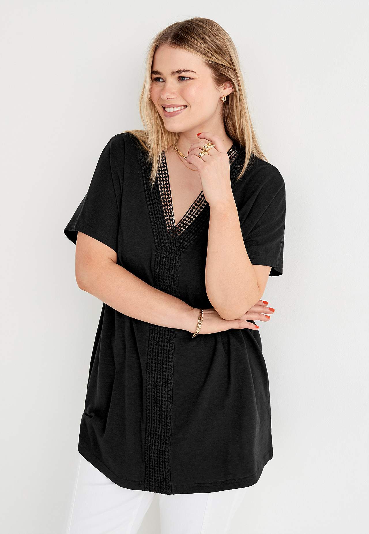 Kortærmet jerseytunika