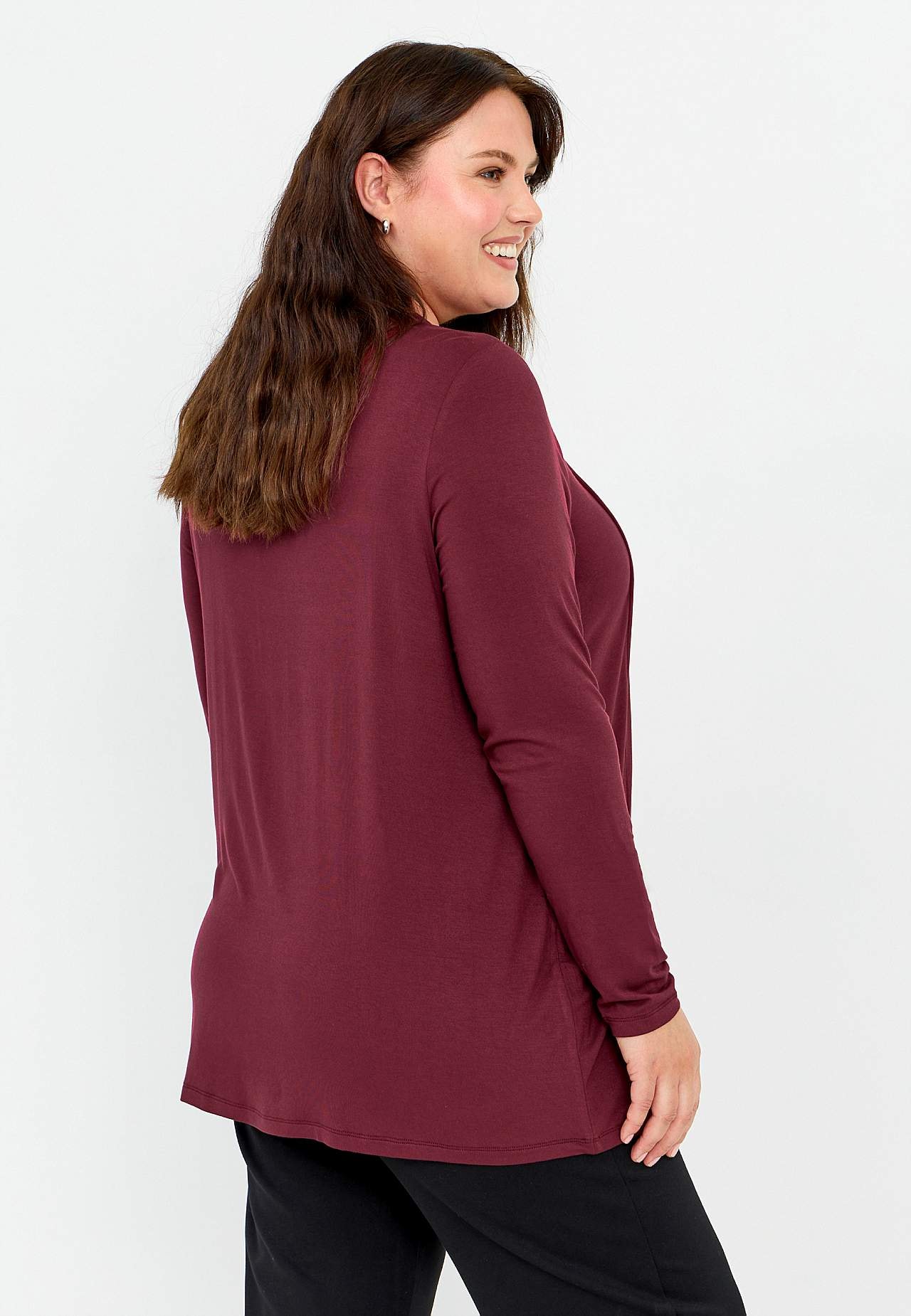 Langærmet 2-i-1-top