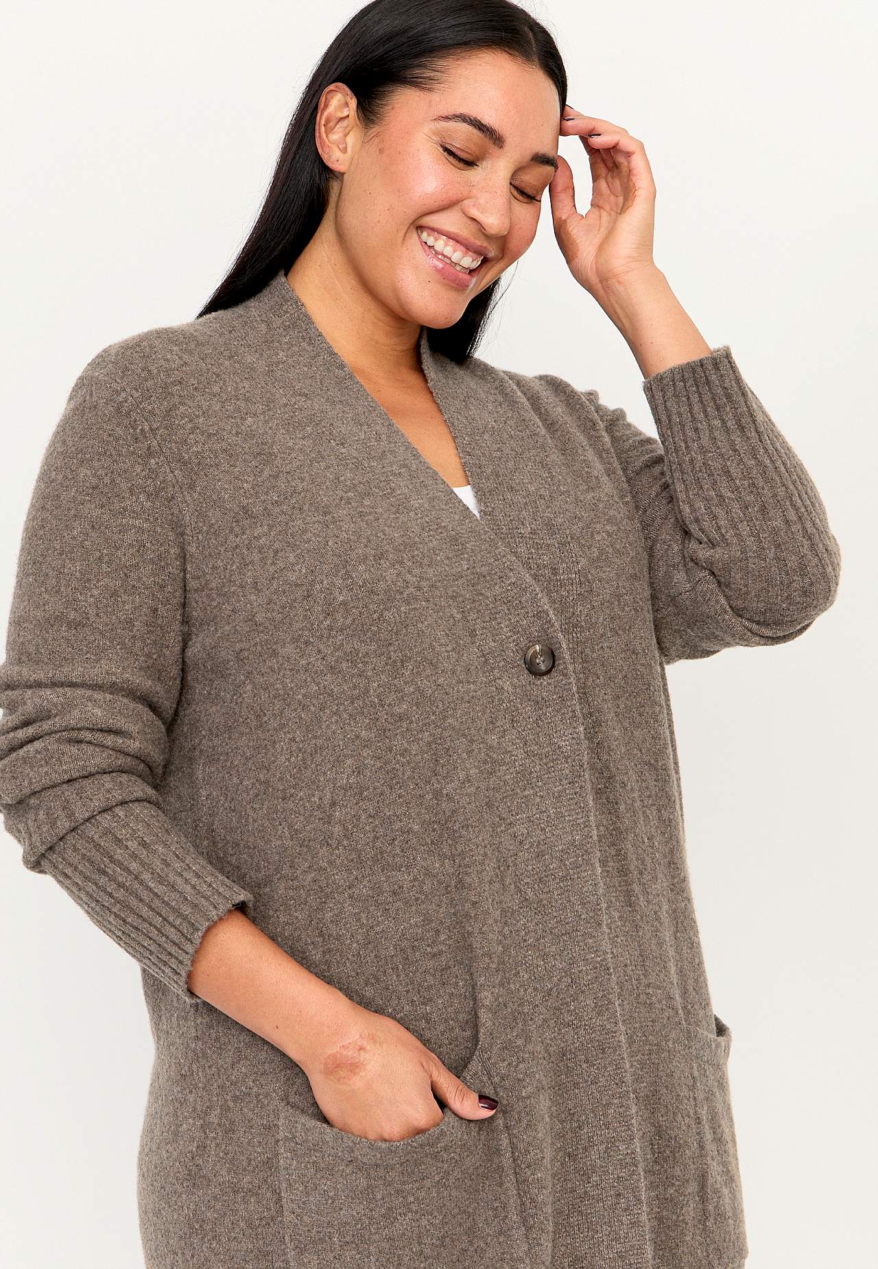 Blød, lang cardigan Harriet