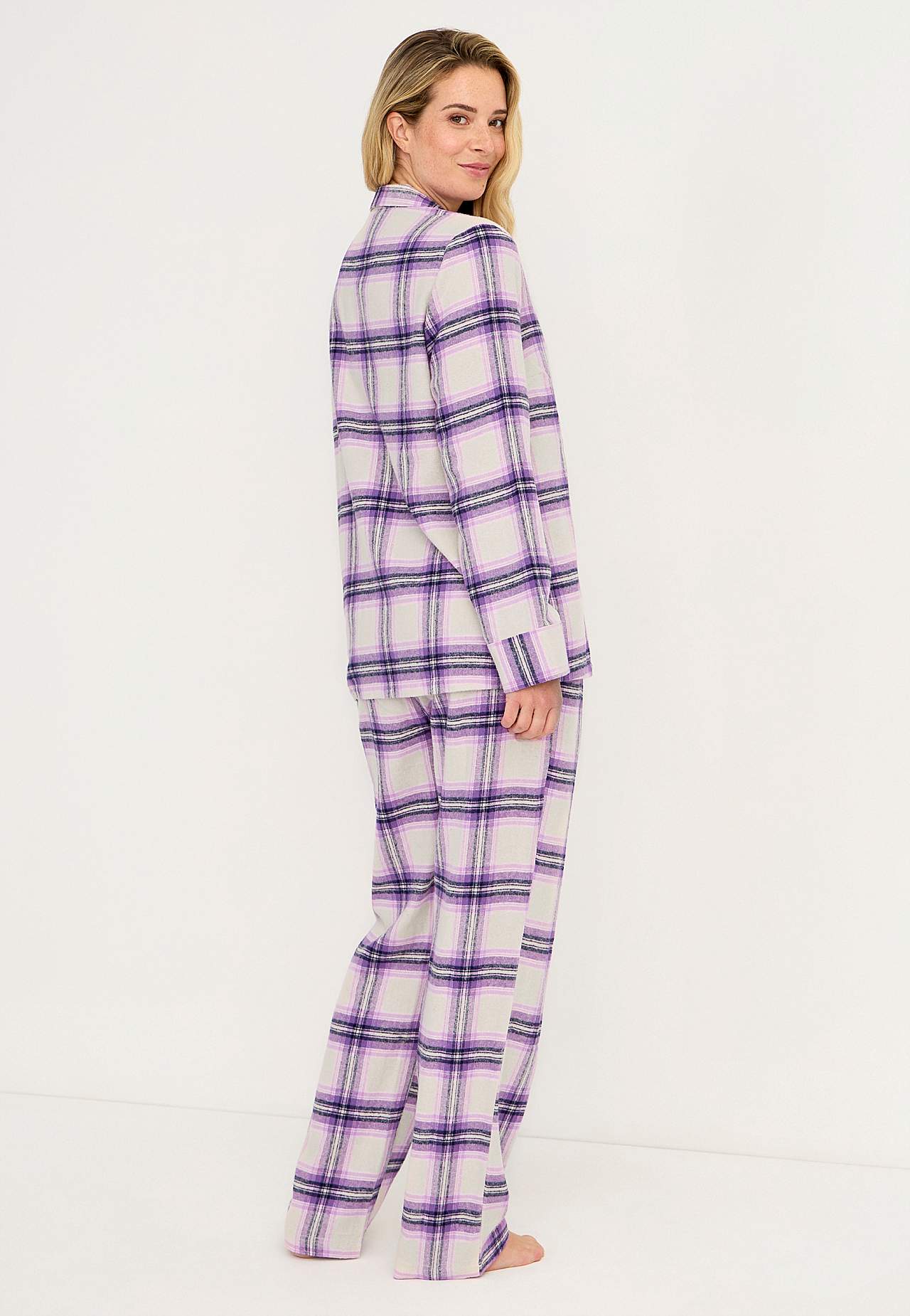 Ternet pyjamas i flonel Felicia