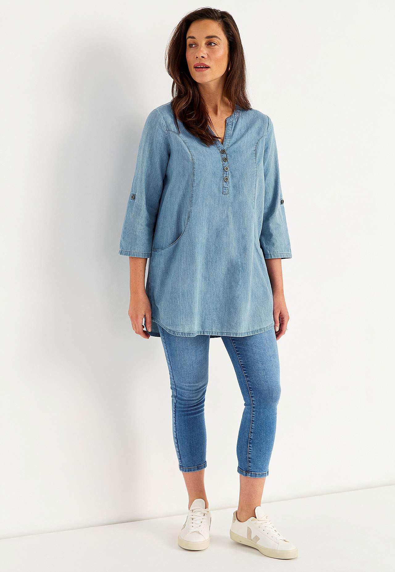 Denimtunika med lommer