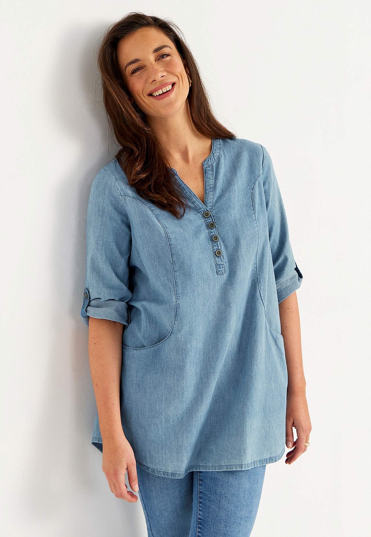 Denimtunika med lommer