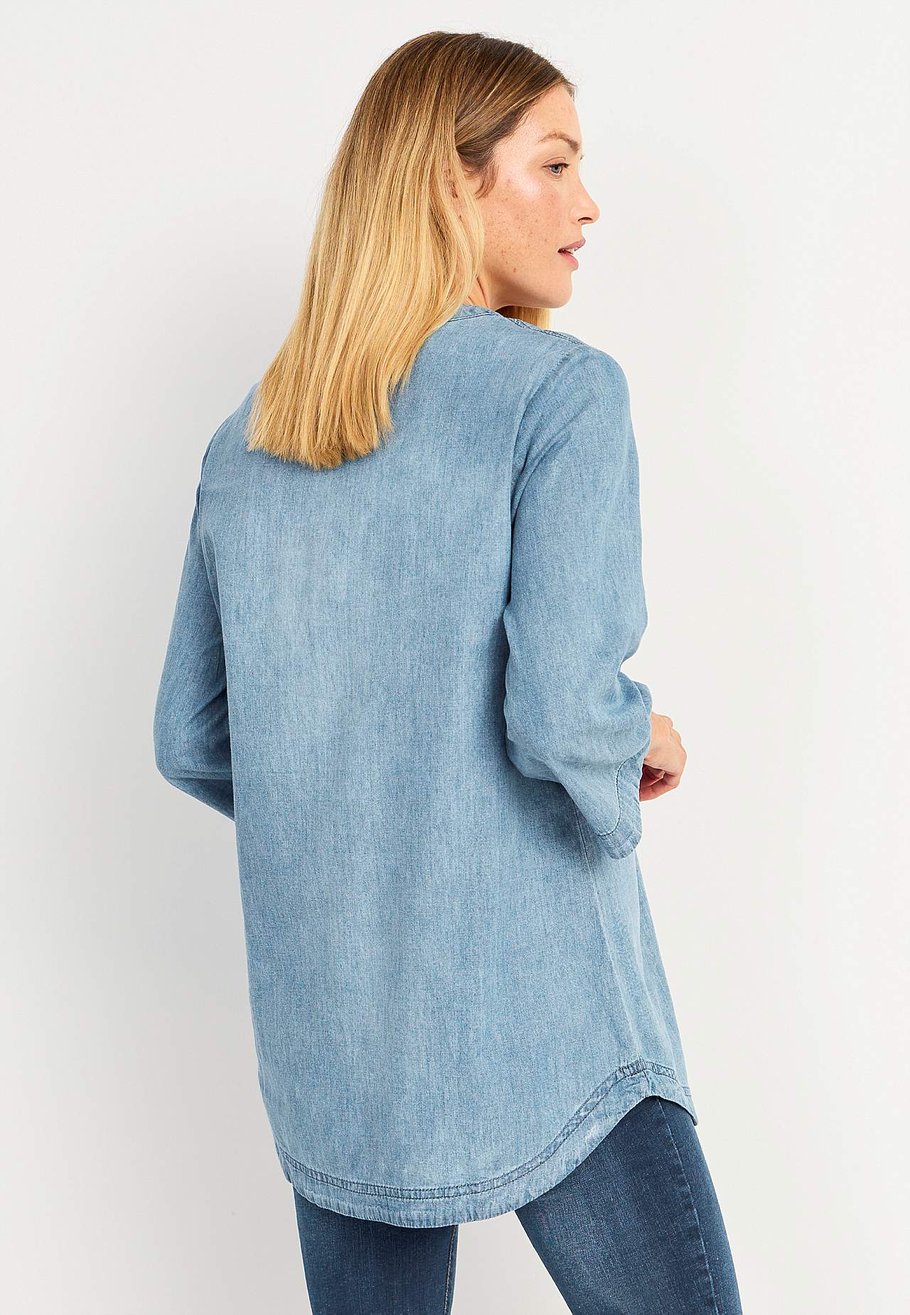 Denimtunika med snøring