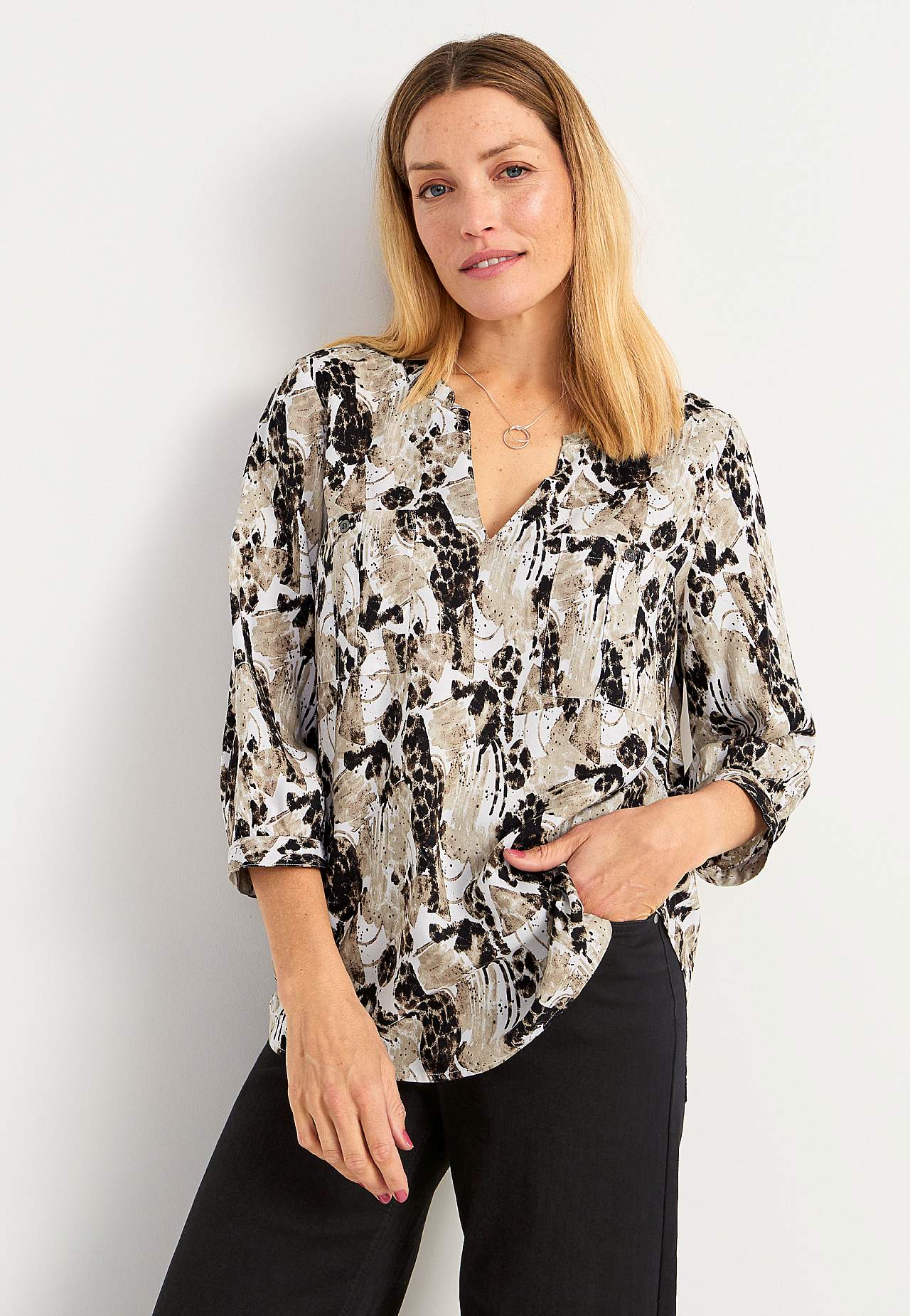 Bluse med lommer Marlene