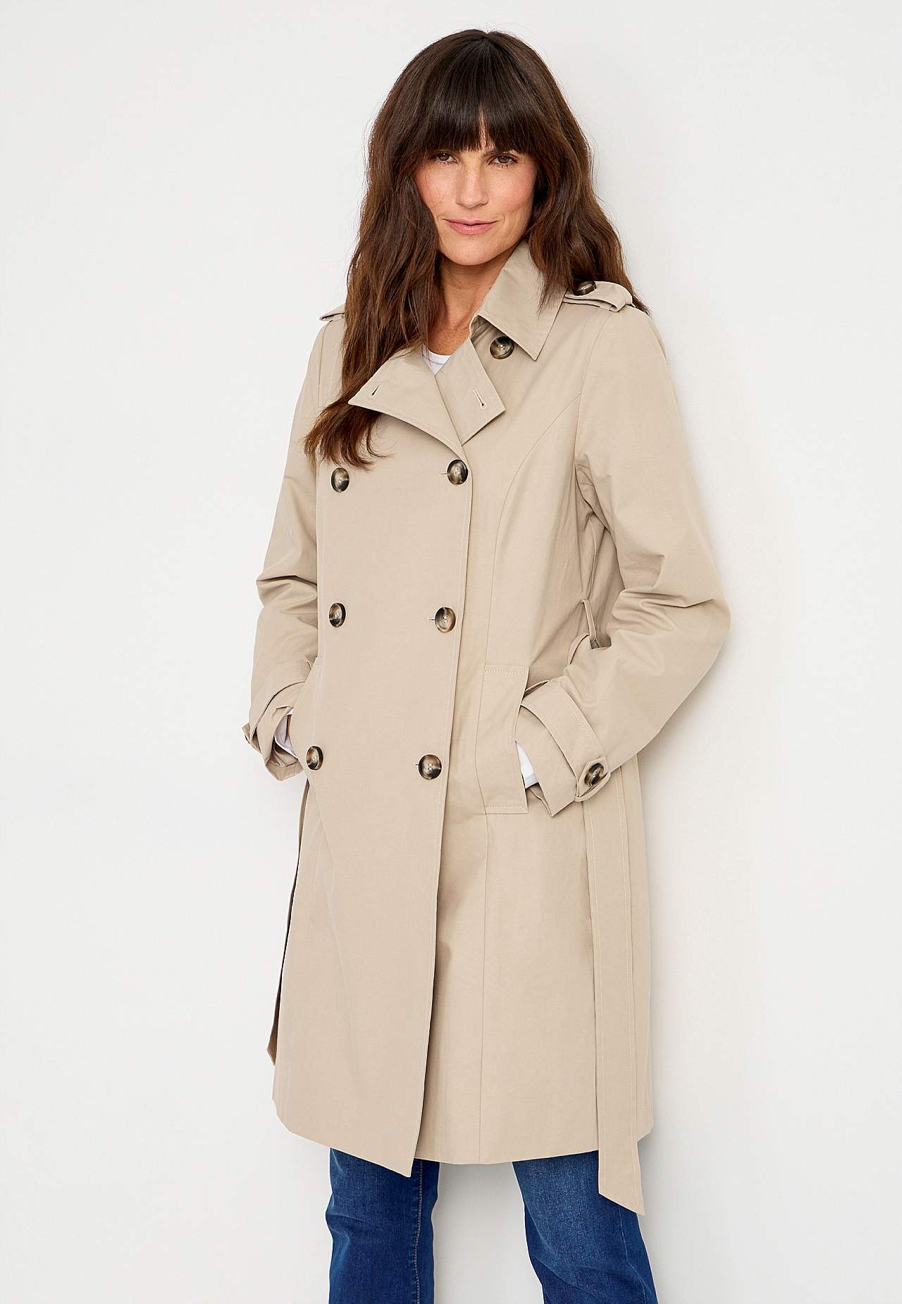 Dobbeltbrystet trenchcoat Tracy