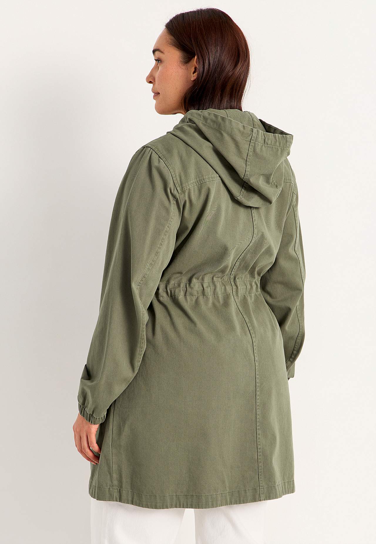 Parka med broderi