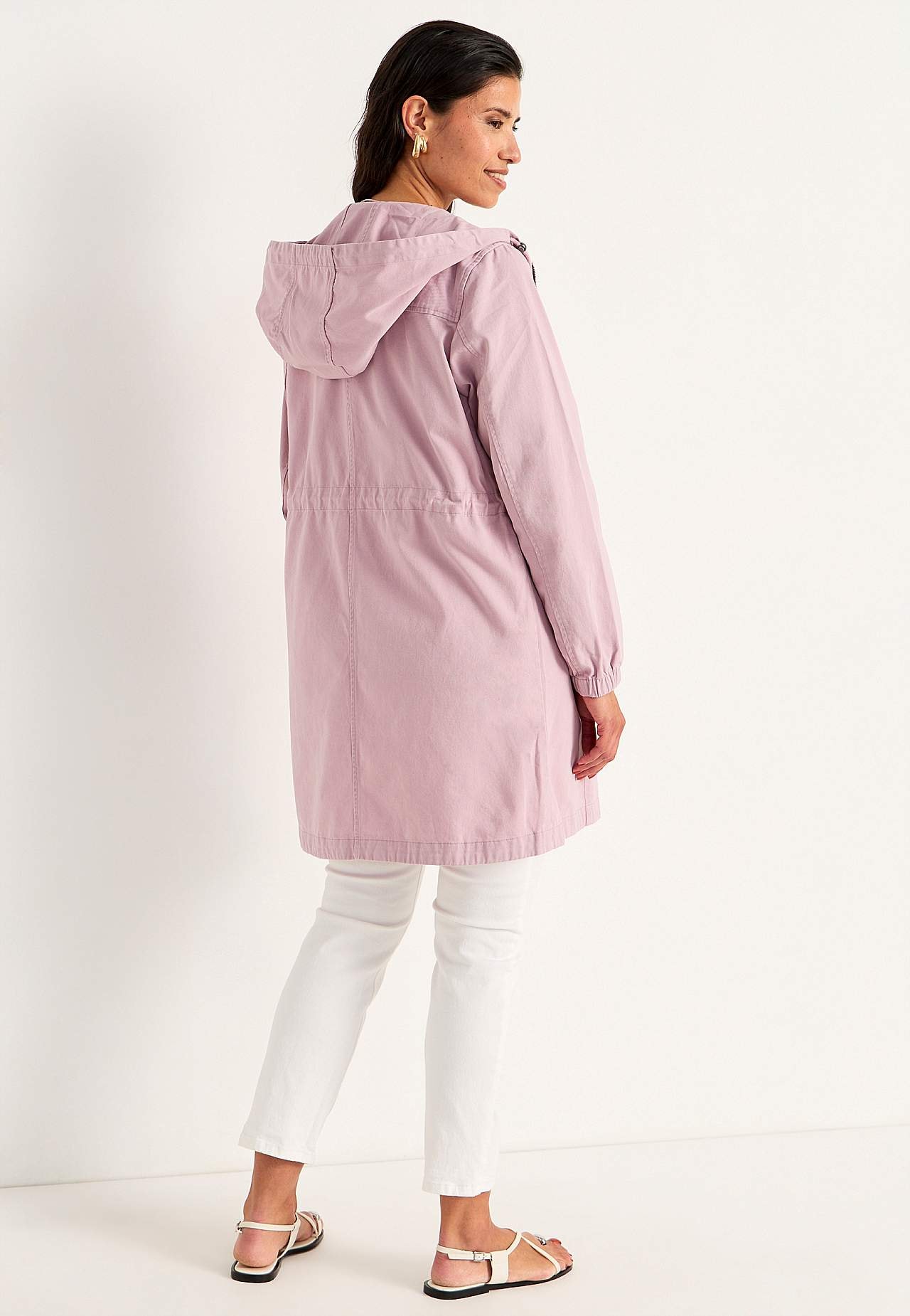 Parka med broderi