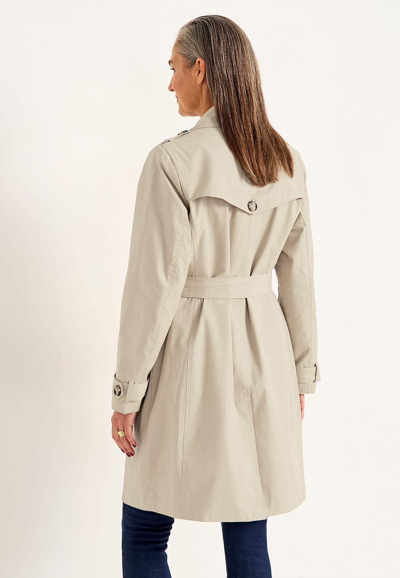 Enkeltradet trenchcoat