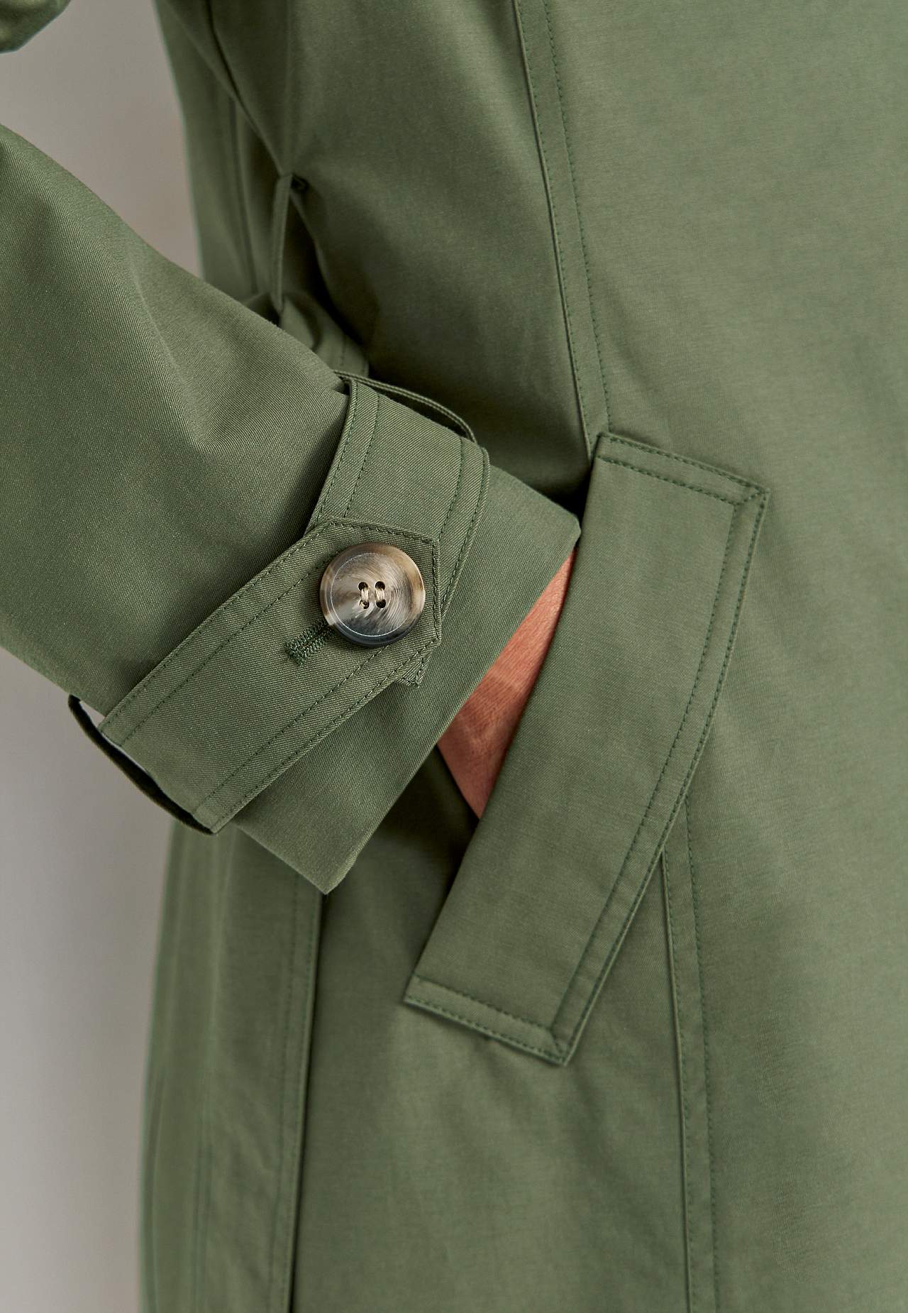 Enkeltradet trenchcoat