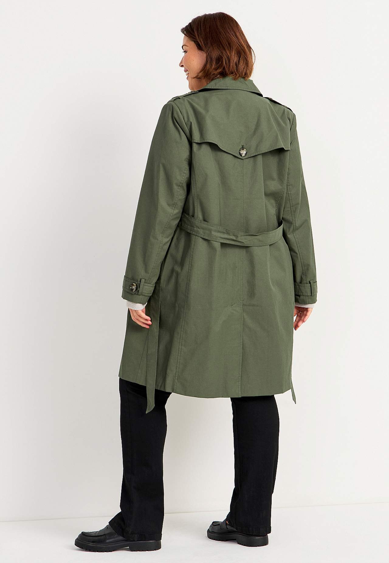 Enkeltradet trenchcoat