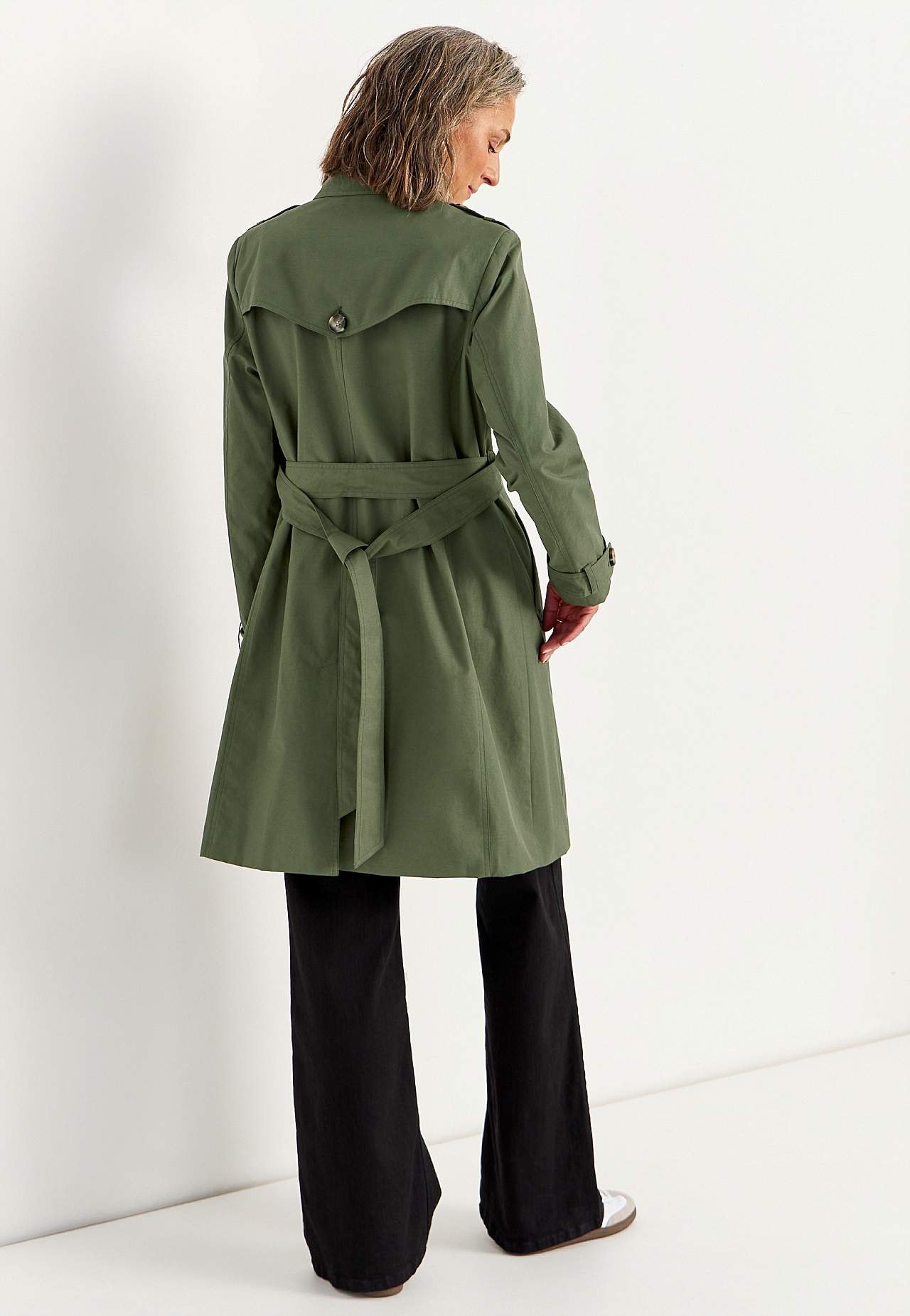 Enkeltradet trenchcoat