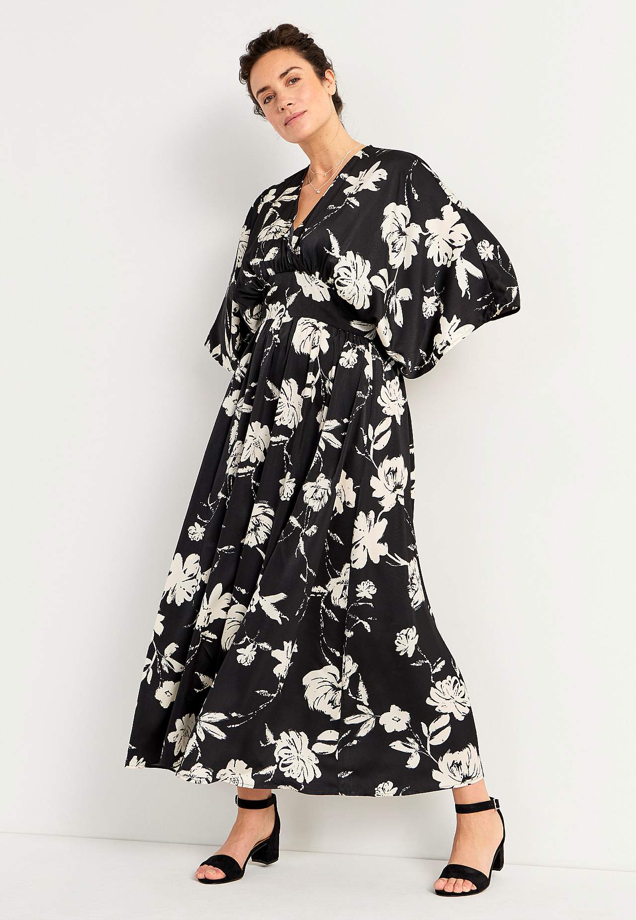 Blomstret maxi kjole Marbella