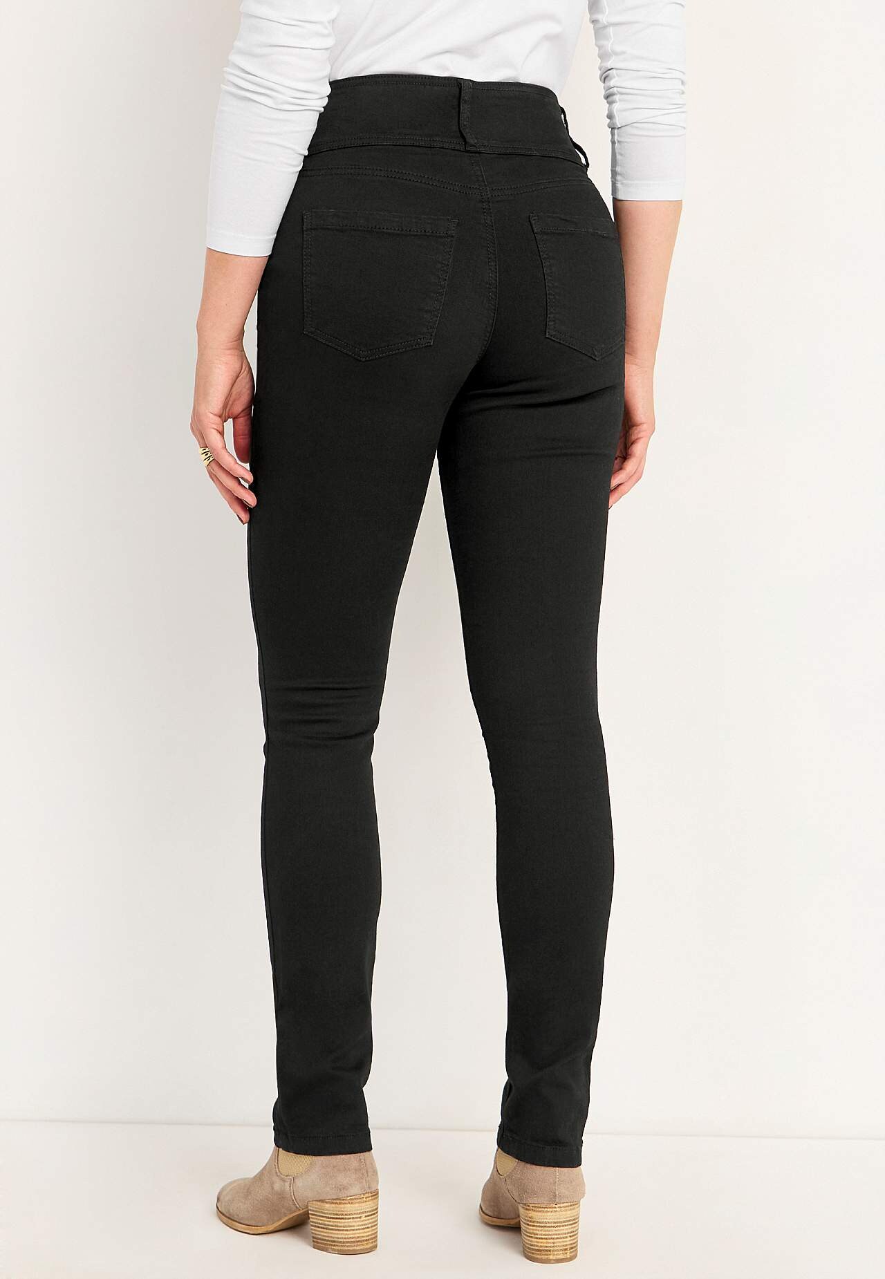 Smalle jeans med høj talje - tre længder