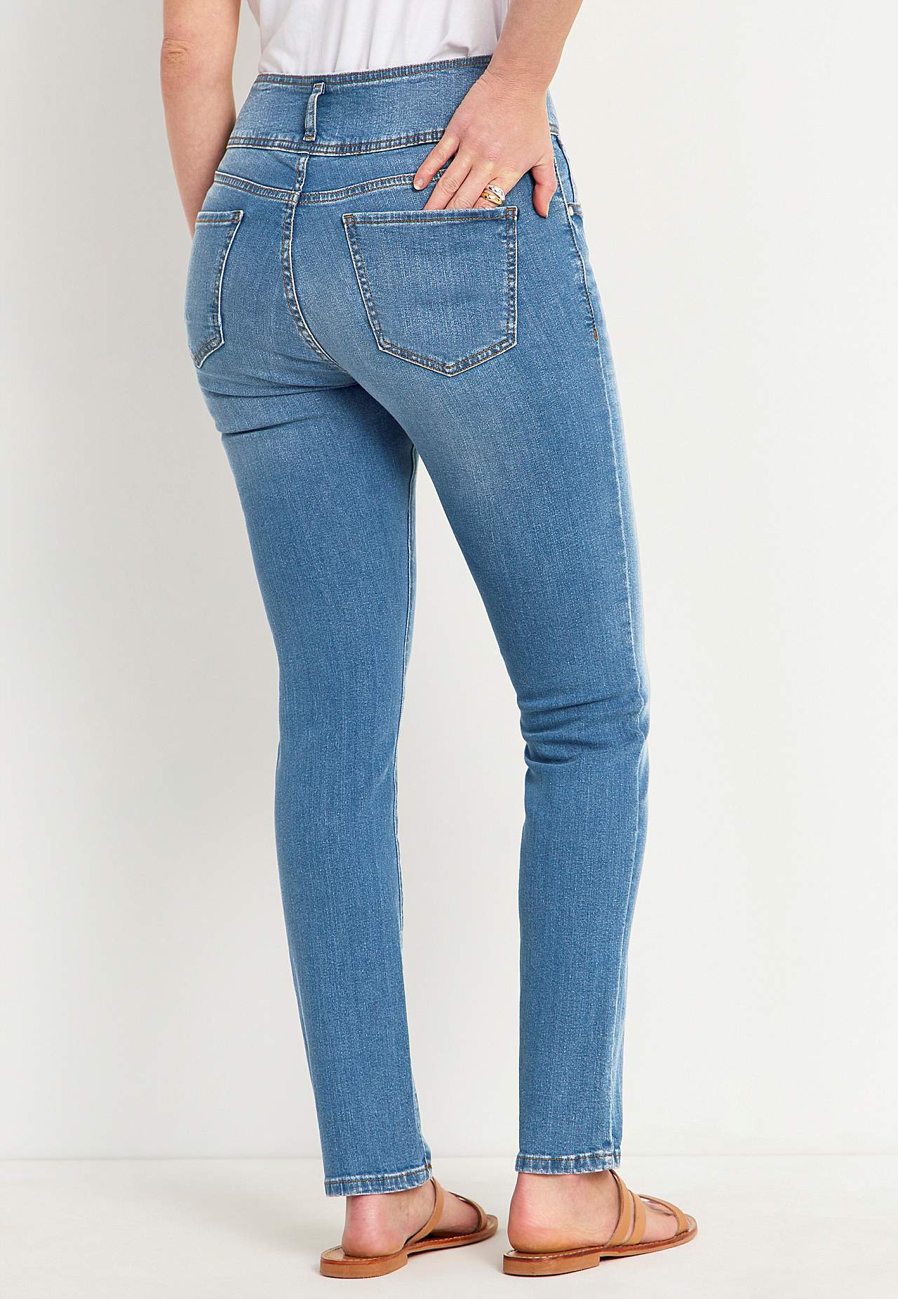 Smalle jeans med høj talje - tre længder Jennifer