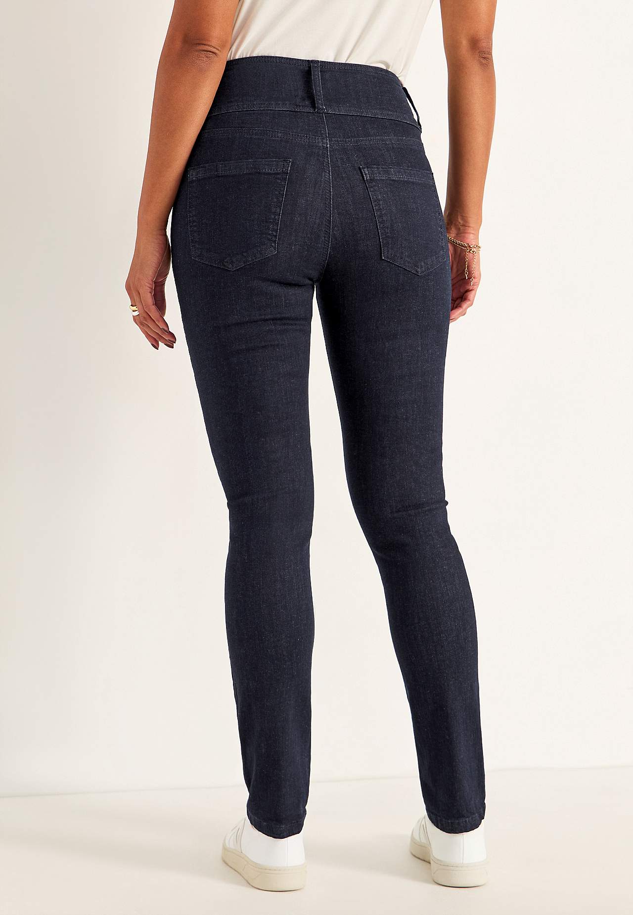 Smalle jeans med høj talje - tre længder