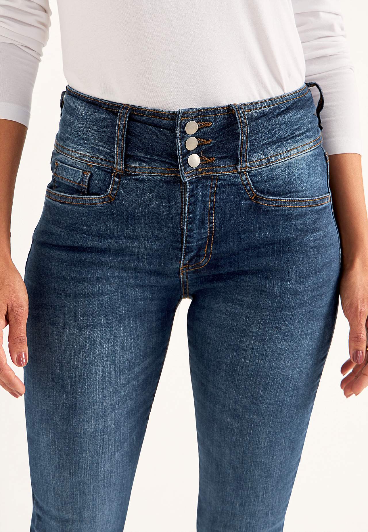 Bootcut jeans med høj talje