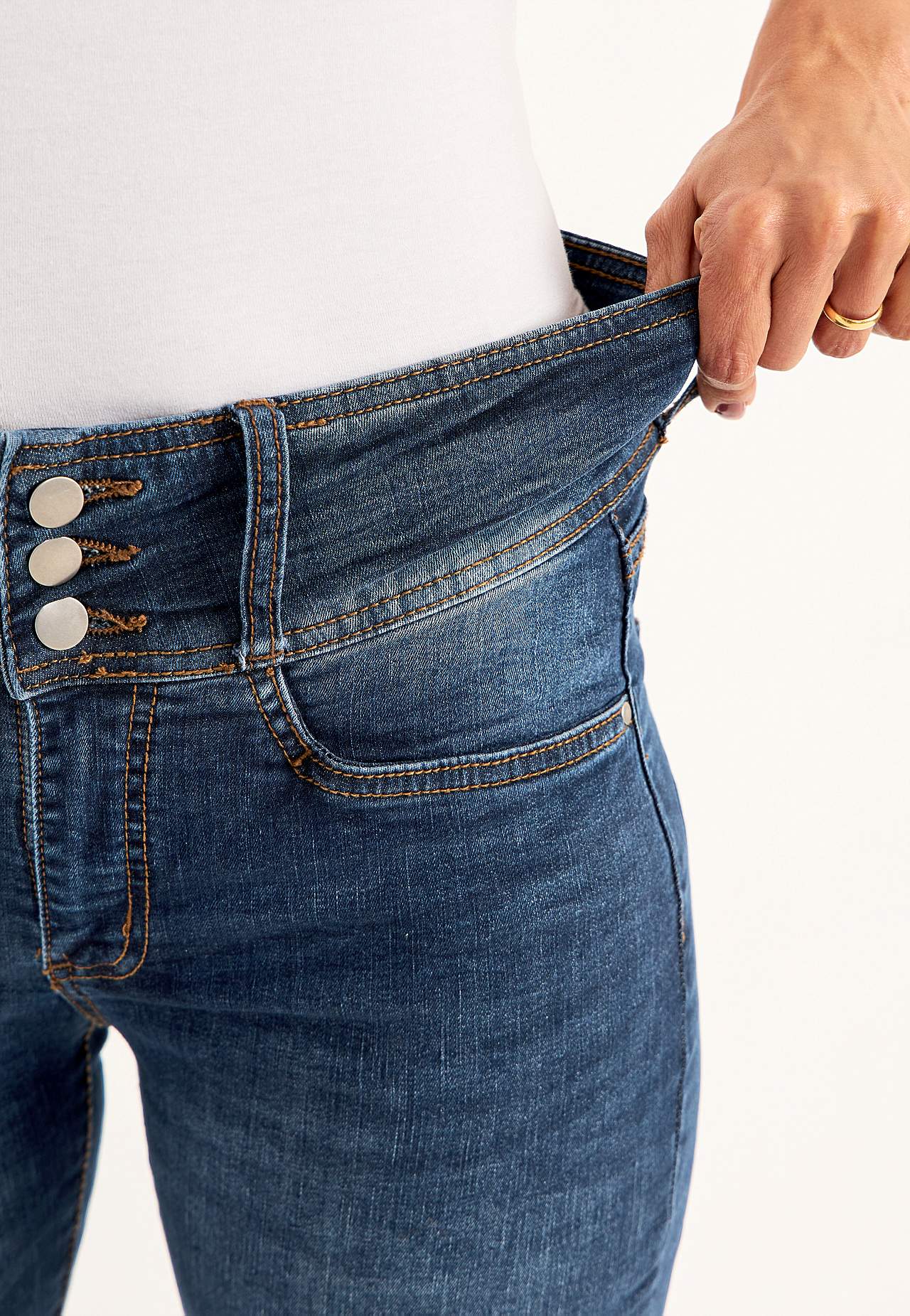 Bootcut jeans med høj talje
