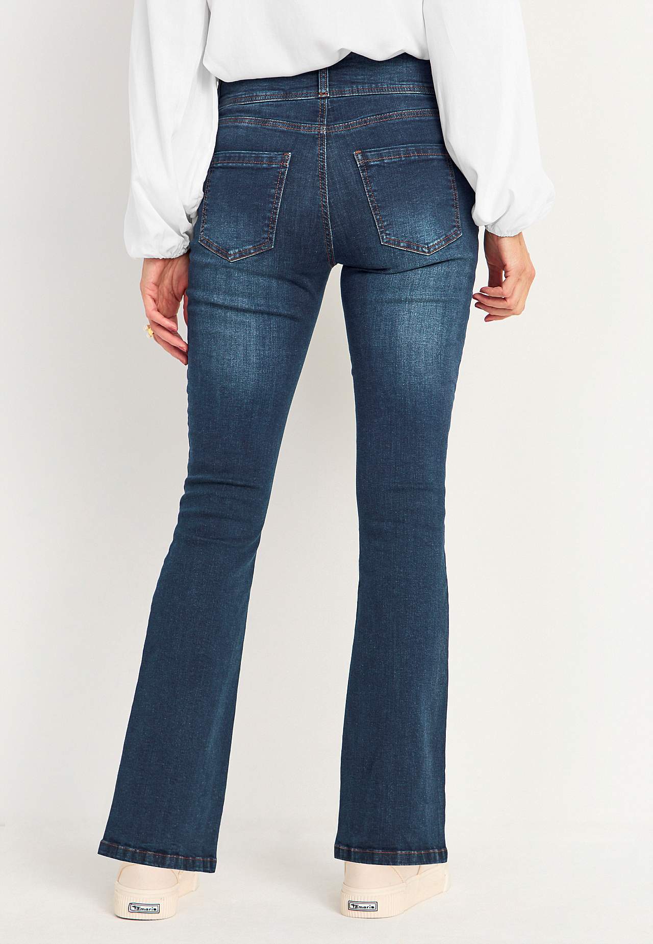 Bootcut jeans med høj talje