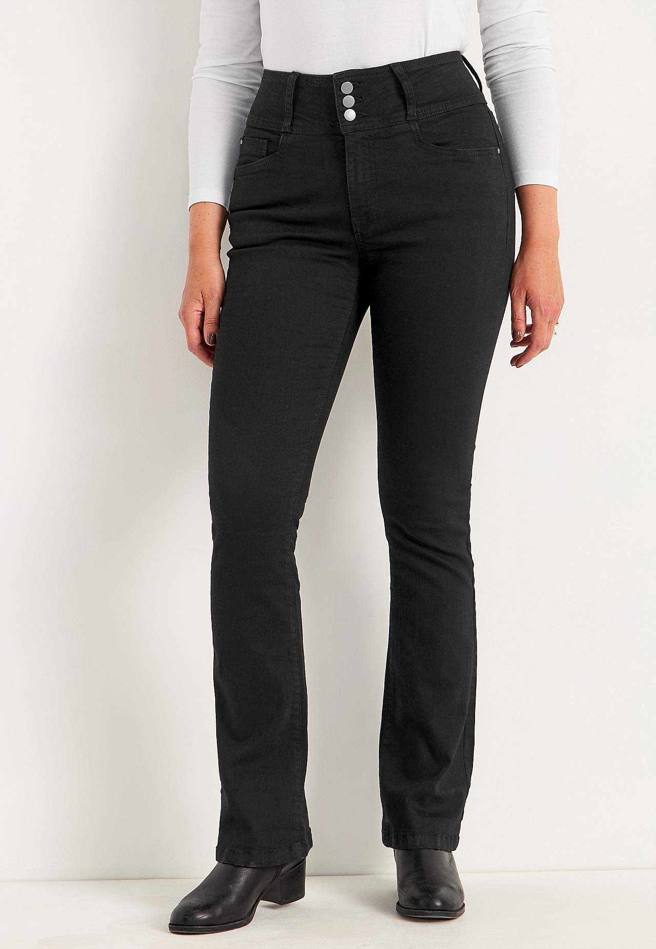 Bootcut jeans med høj talje