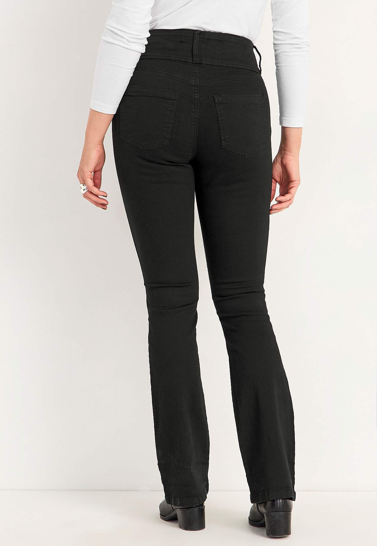 Bootcut jeans med høj talje