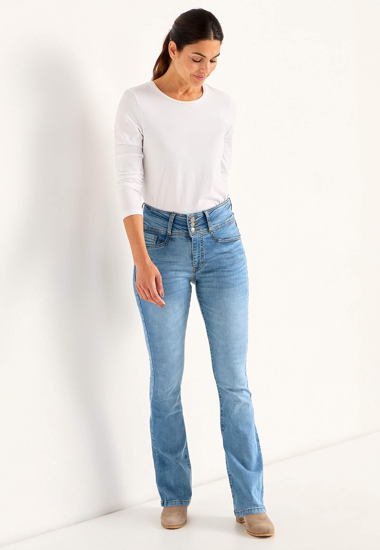 Bootcut jeans med høj talje Jennifer