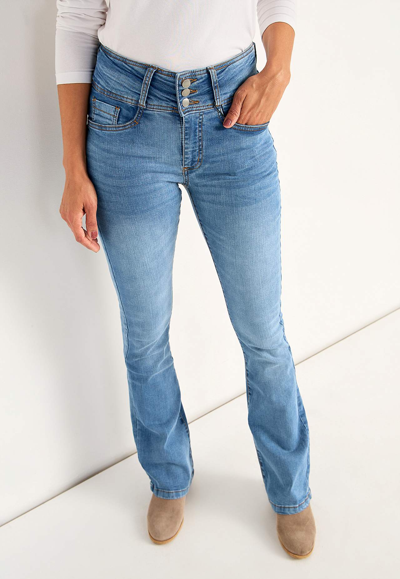 Bootcut jeans med høj talje Jennifer