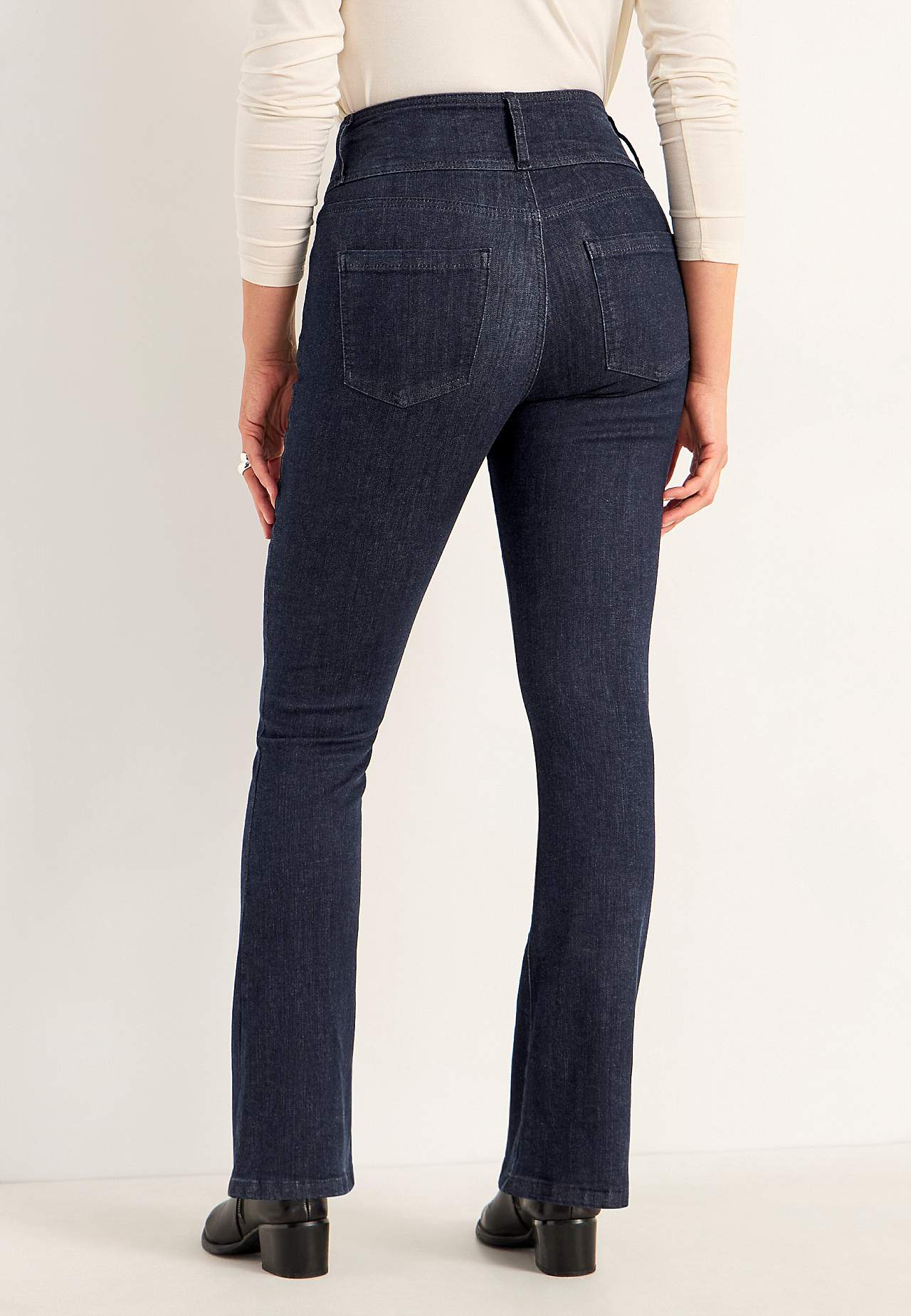 Bootcut jeans med høj talje