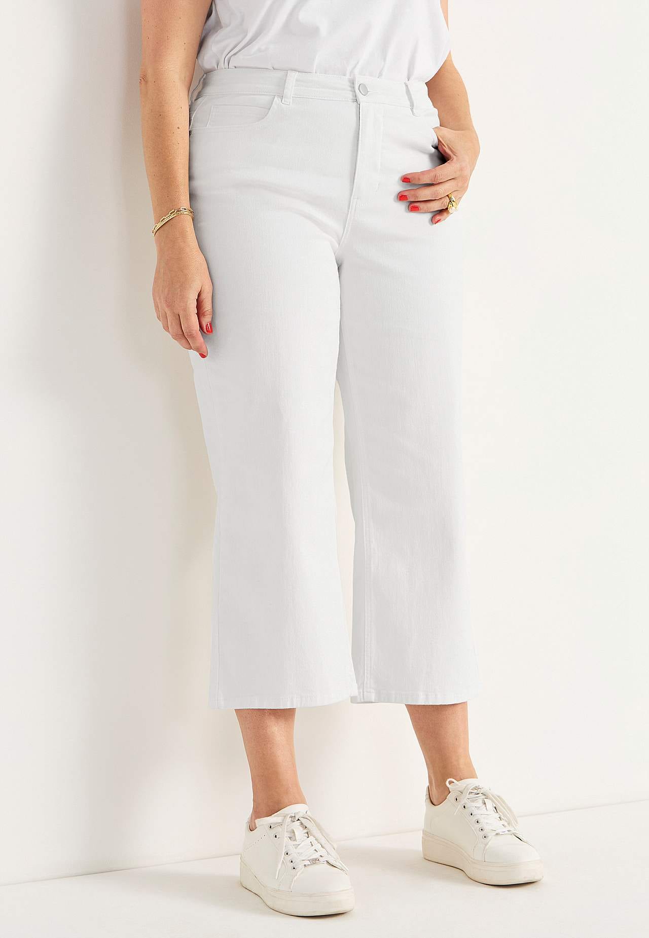Elastiske ankeljeans