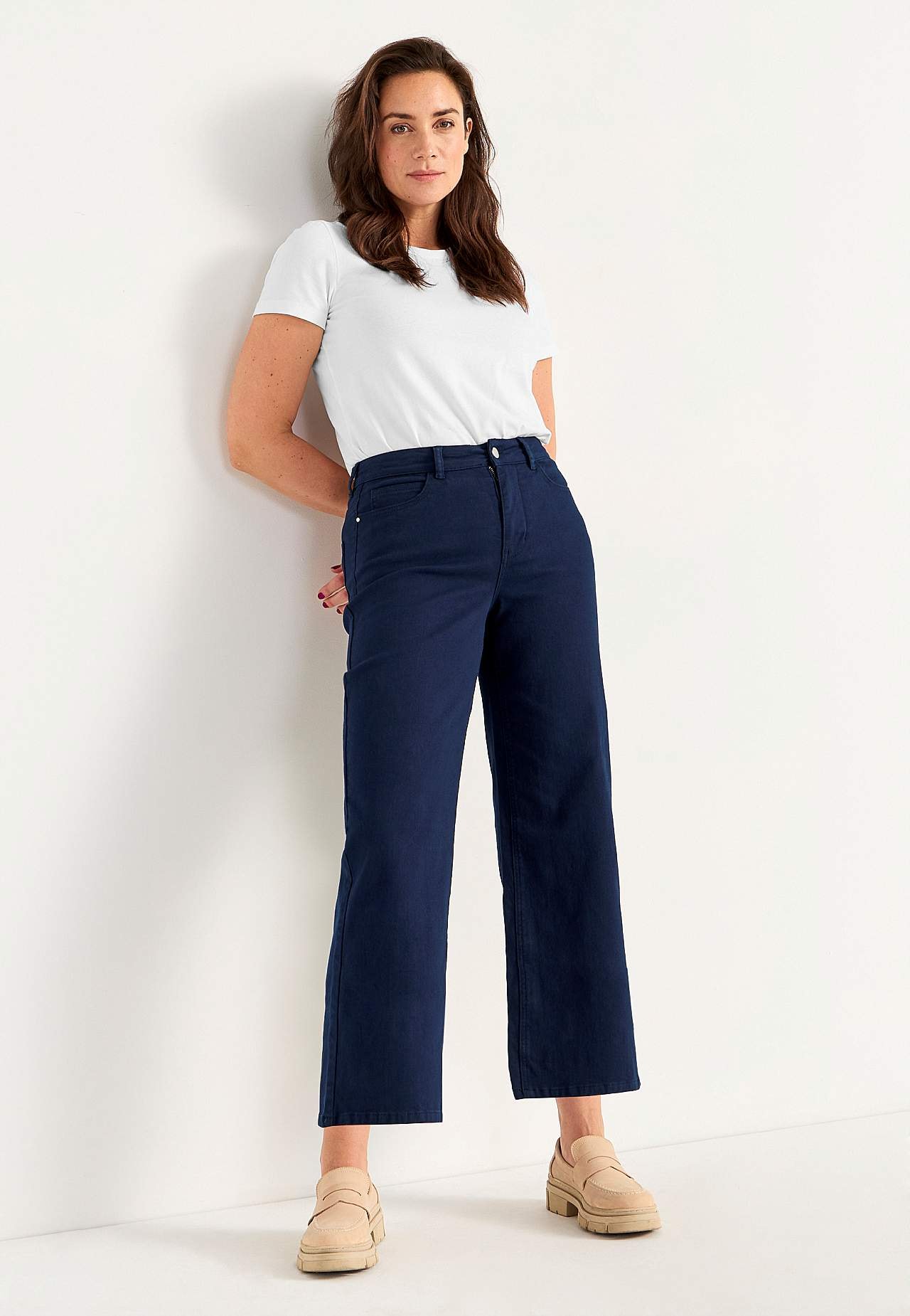 Elastiske ankeljeans
