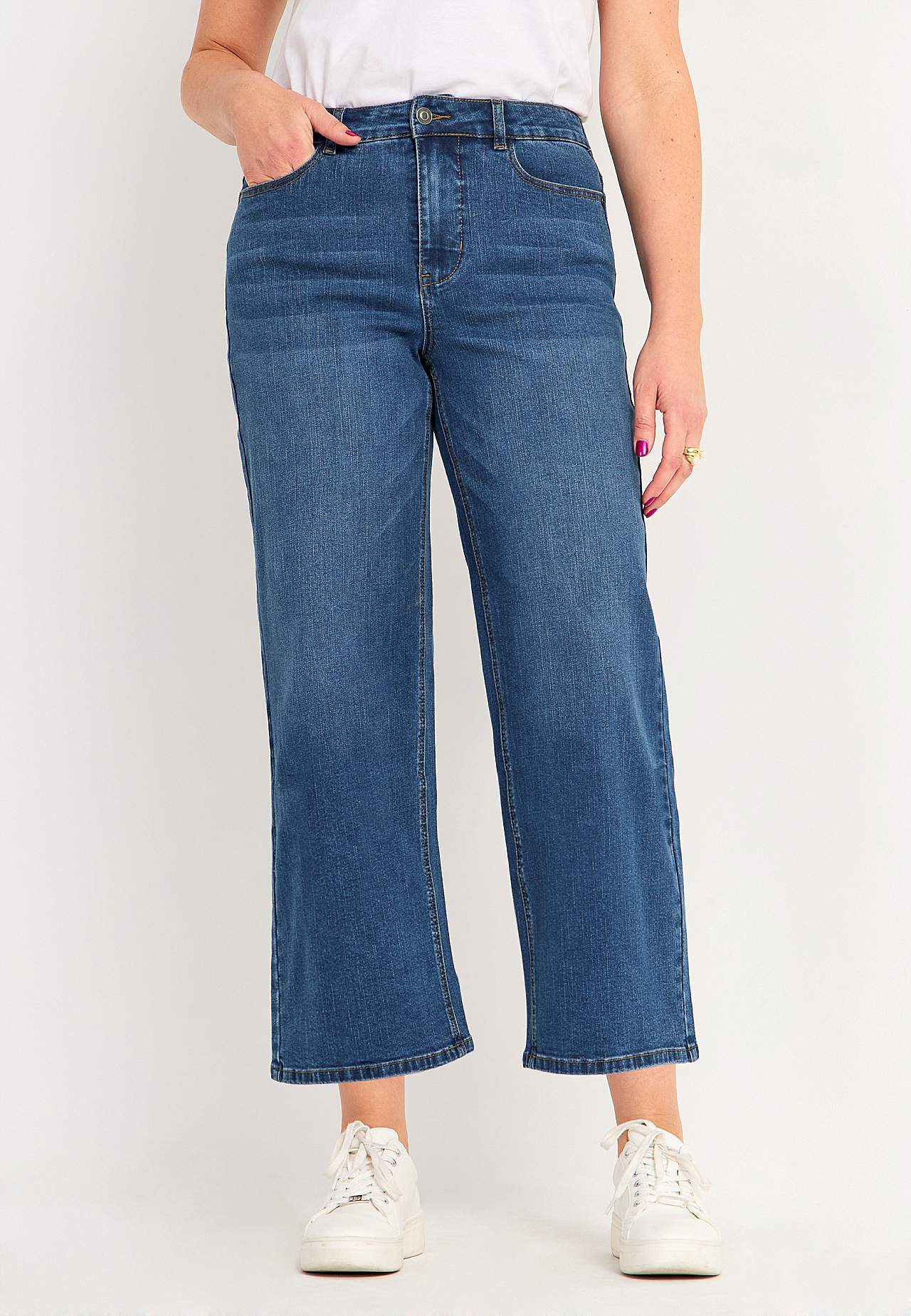 Elastiske ankeljeans