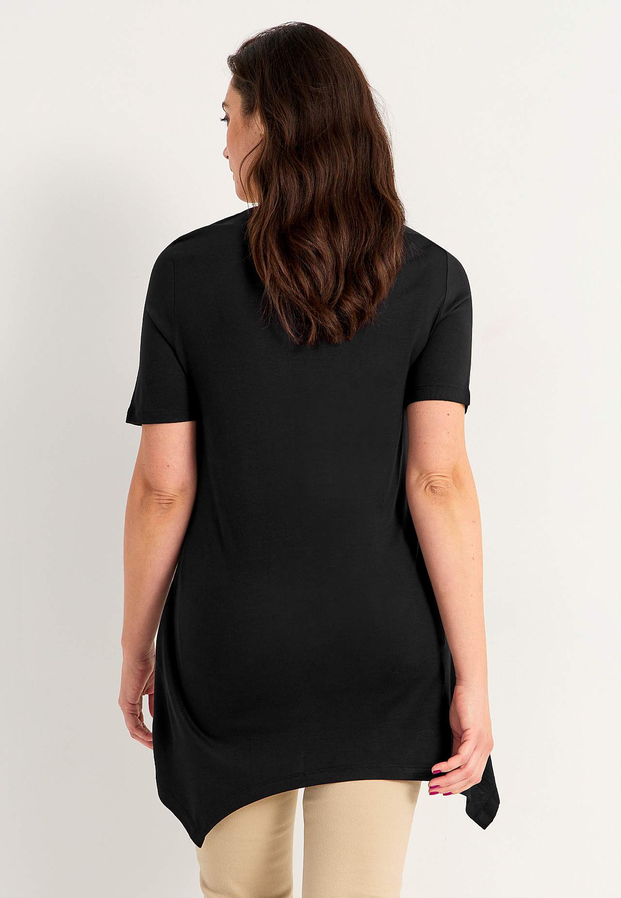 Asymmetrisk jerseytunika