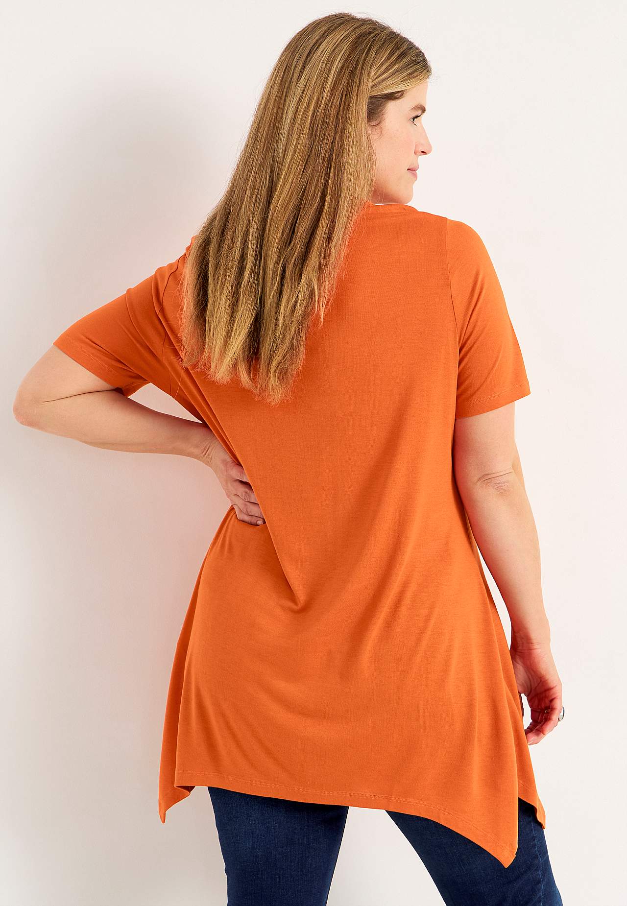 Asymmetrisk jerseytunika