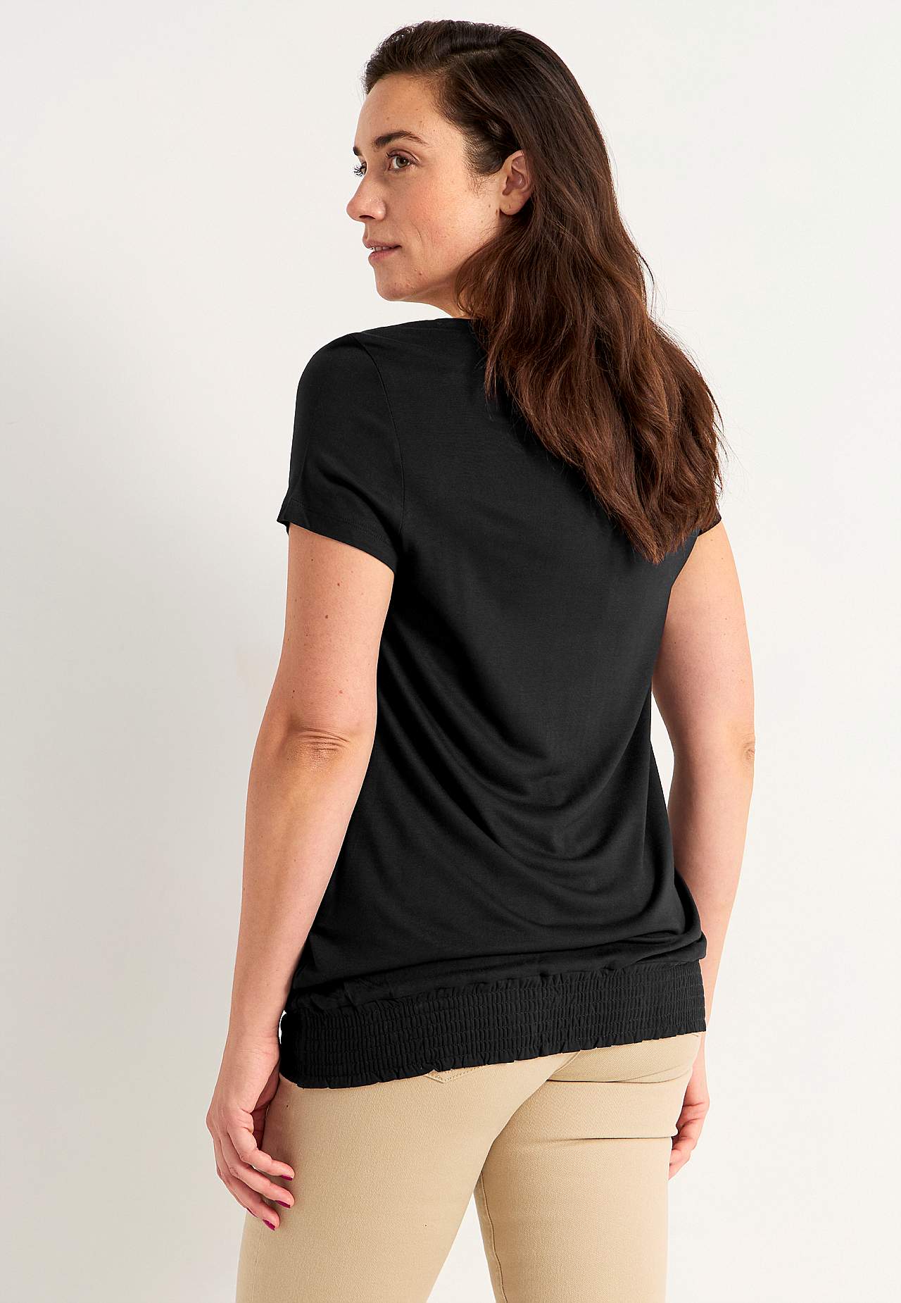 Jerseytop med smock