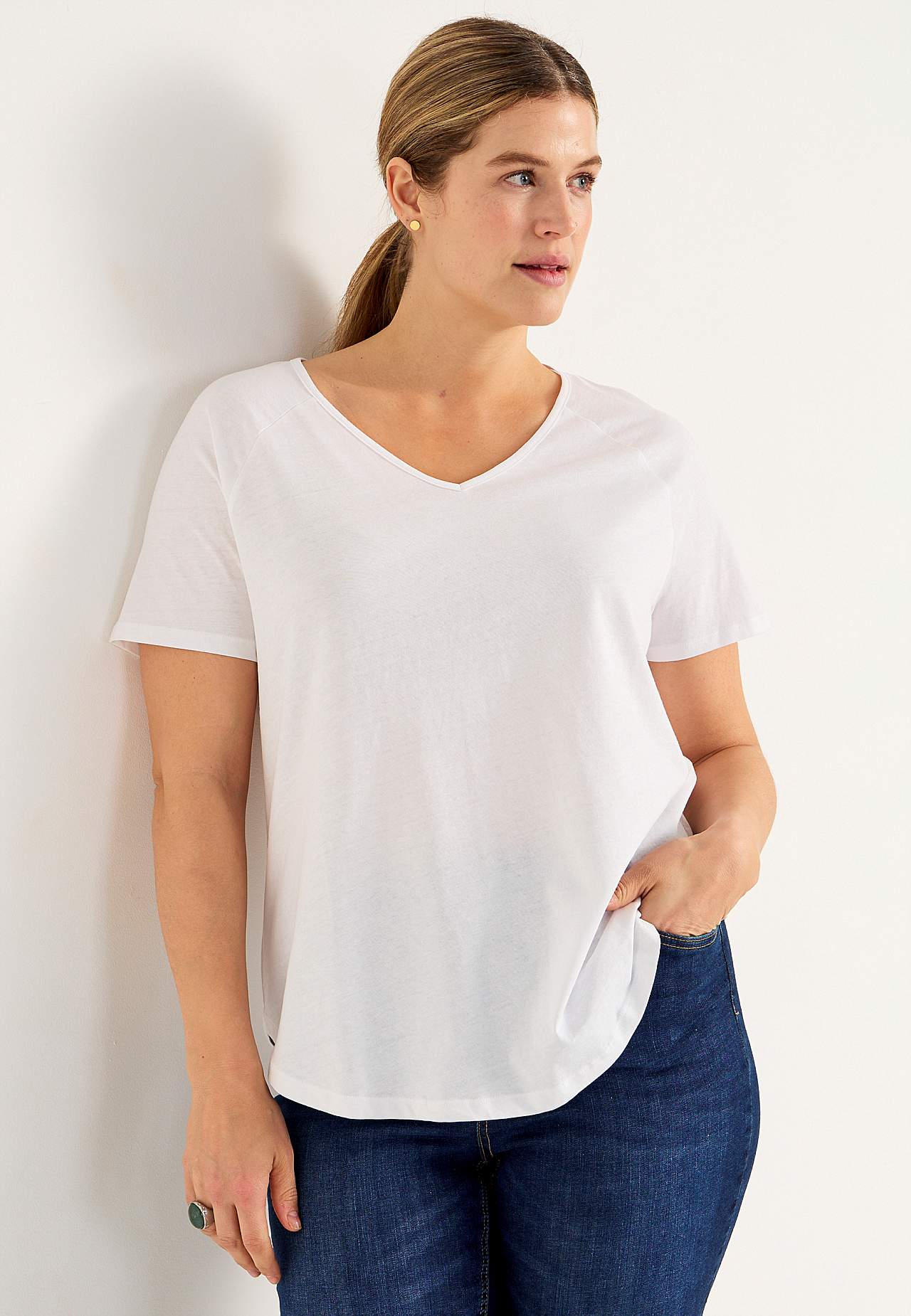 Jerseytop med raglanærme 2-pack
