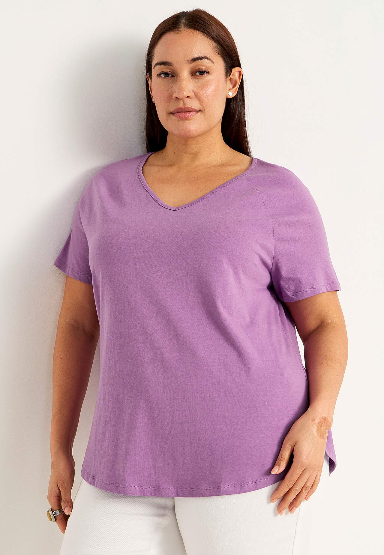Jerseytop med raglanærme 2-pack