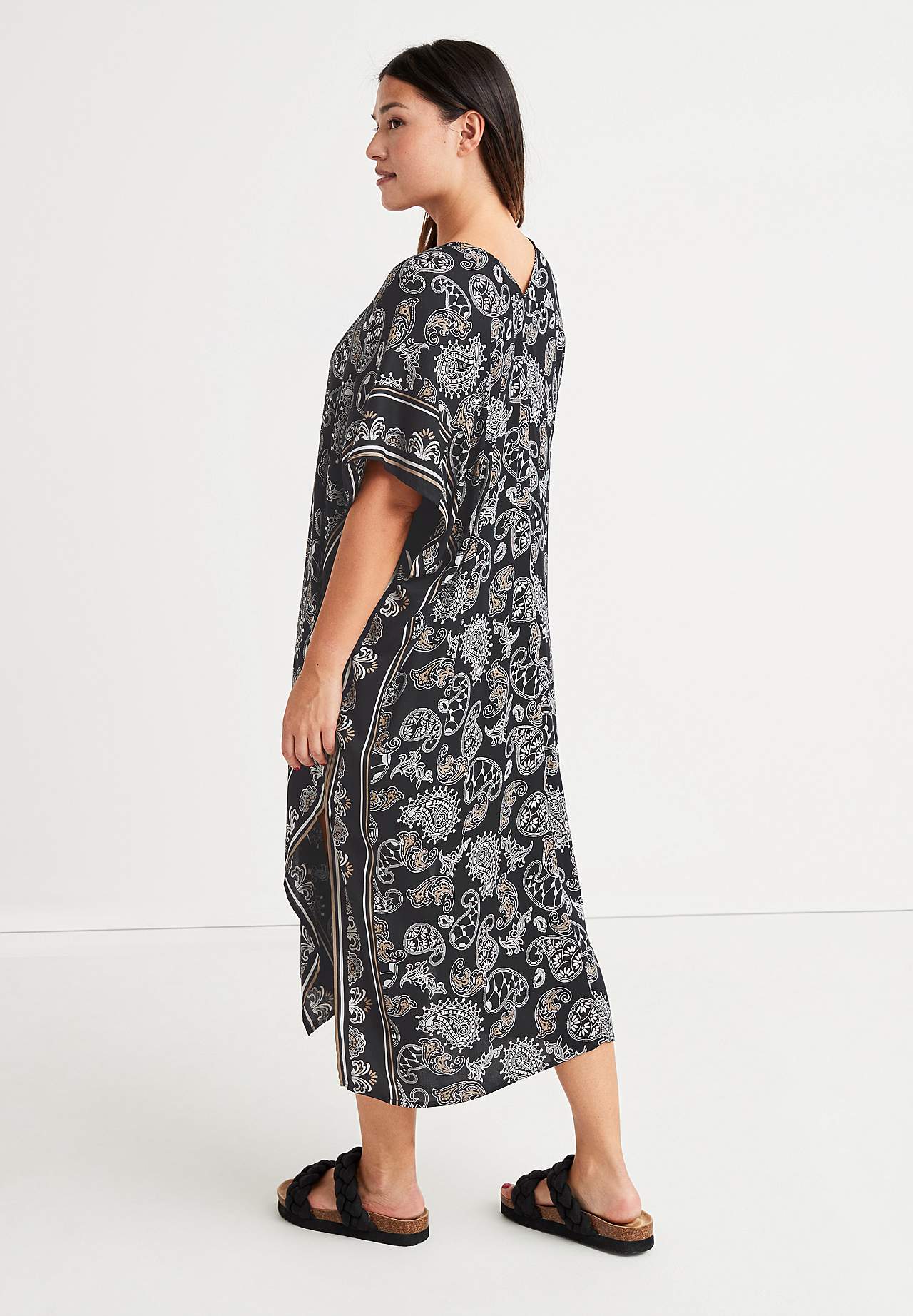 Strandkaftan med knapper