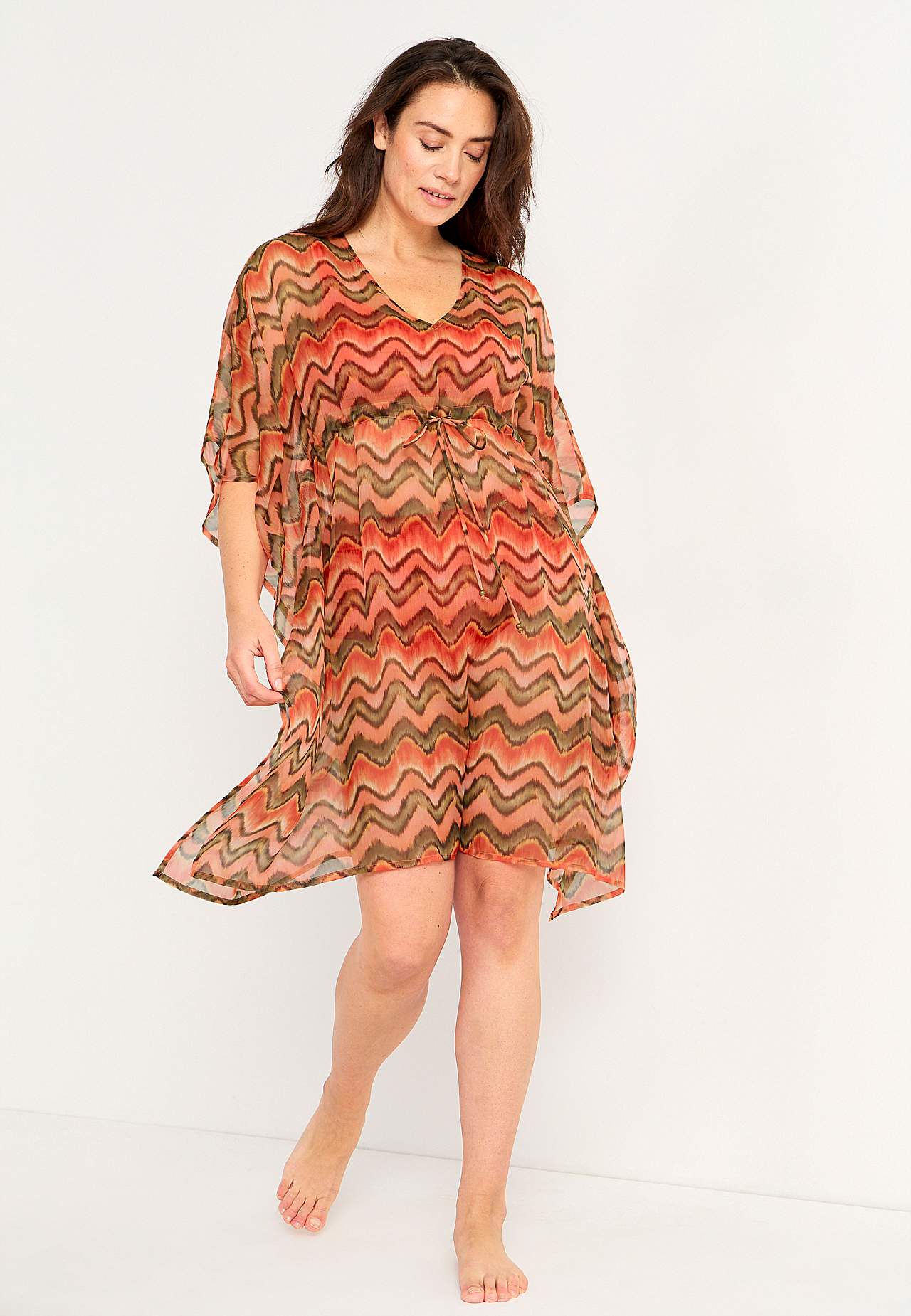 Mønstret strandkaftan
