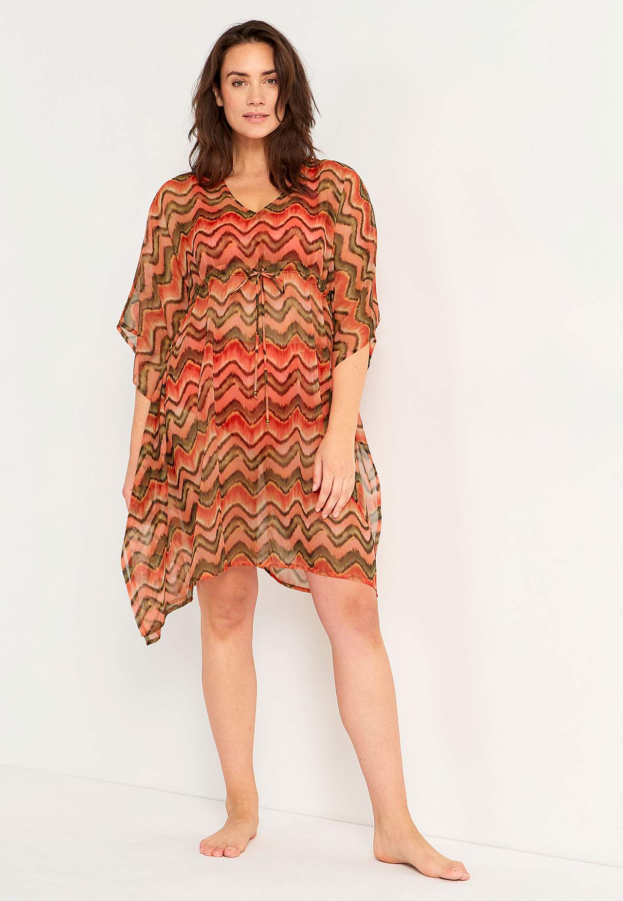 Mønstret strandkaftan
